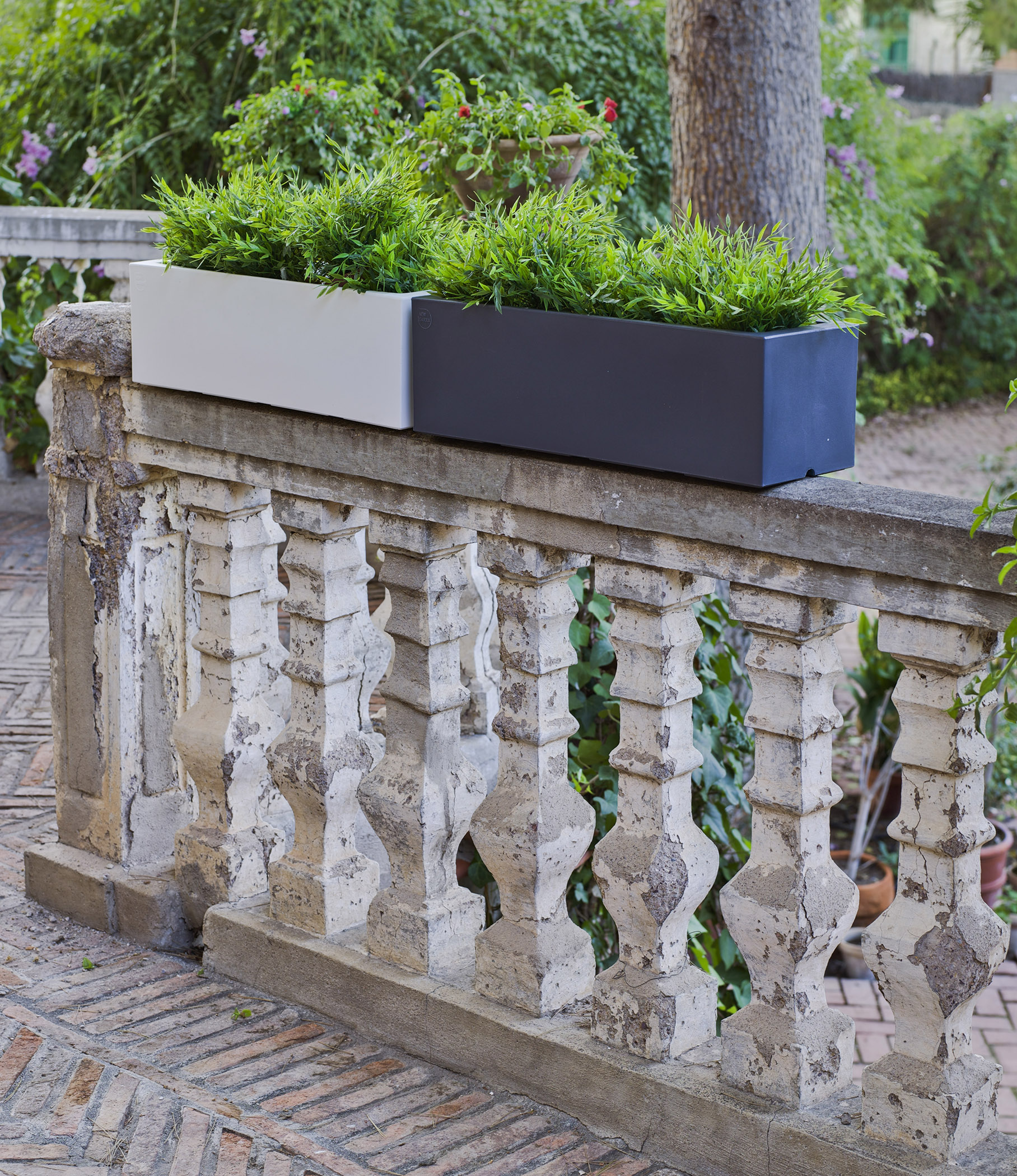 Floreira de polietileno JARA 60X20CM BRANCO - 5