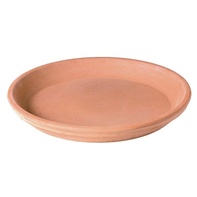 Plato de barro para maceta White Garden D15 cm