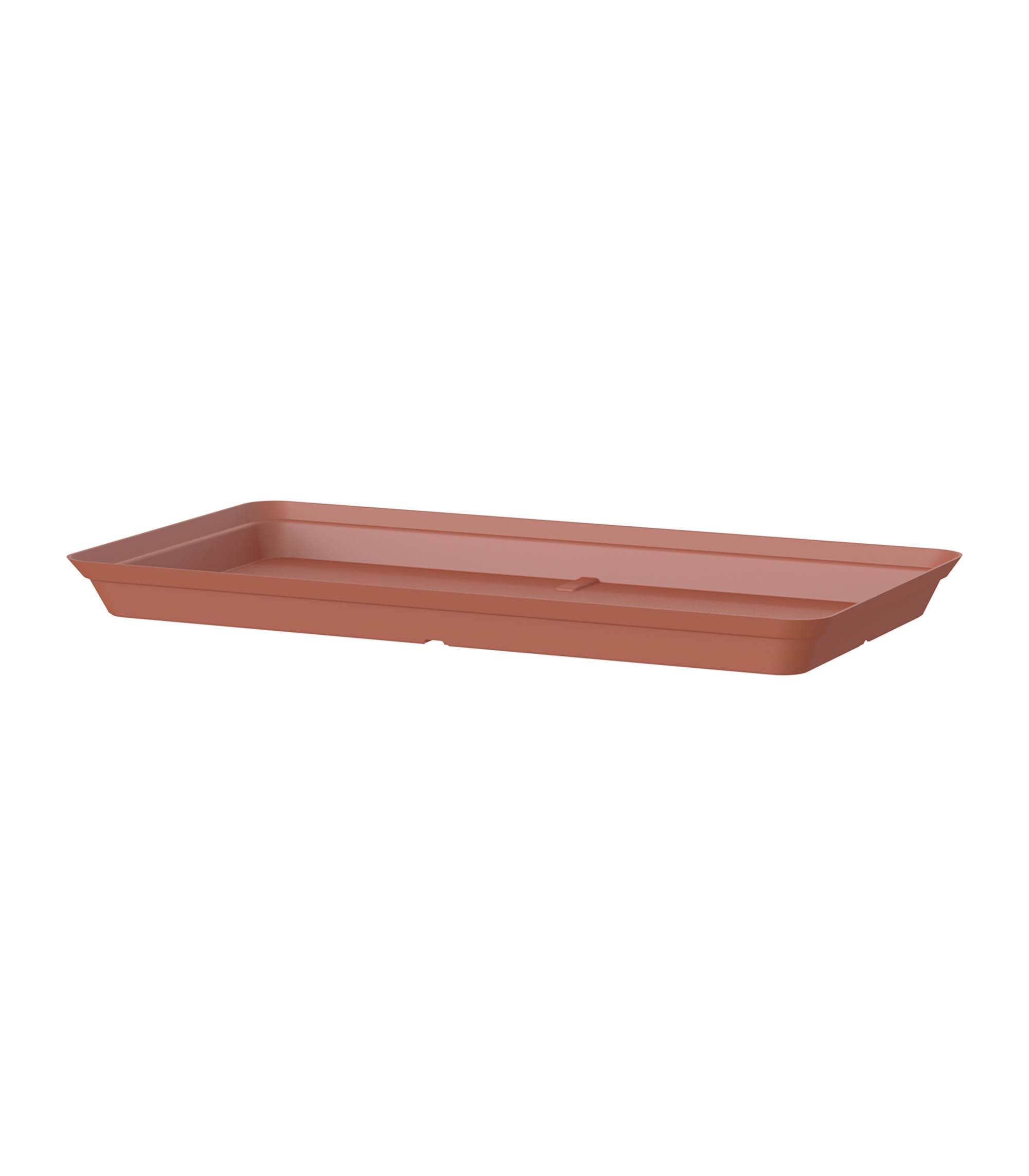 Plato de jardinera capri xl de polipropileno marrón 53x29 cm