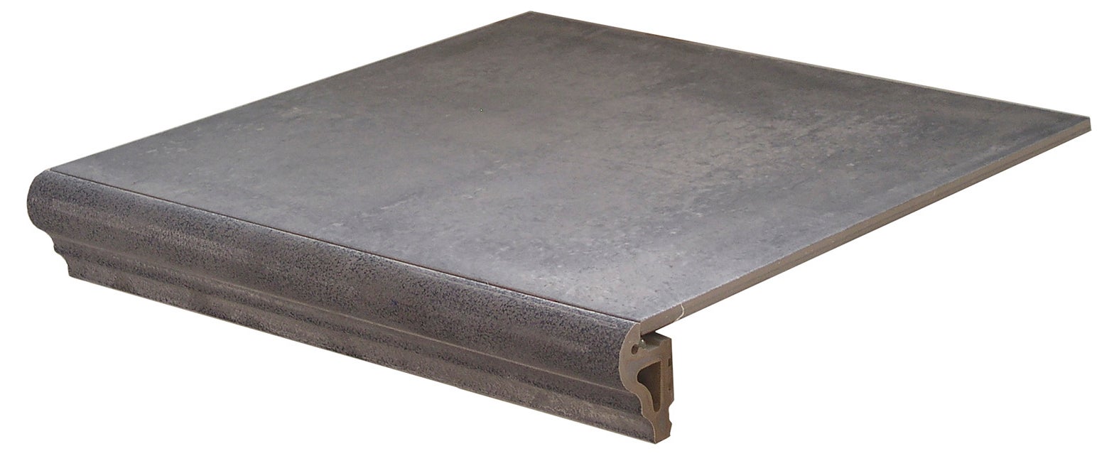 Peldaño gres porcelánico rustic efecto terracota gris 33.15x33.15cm espesor 7.6mm