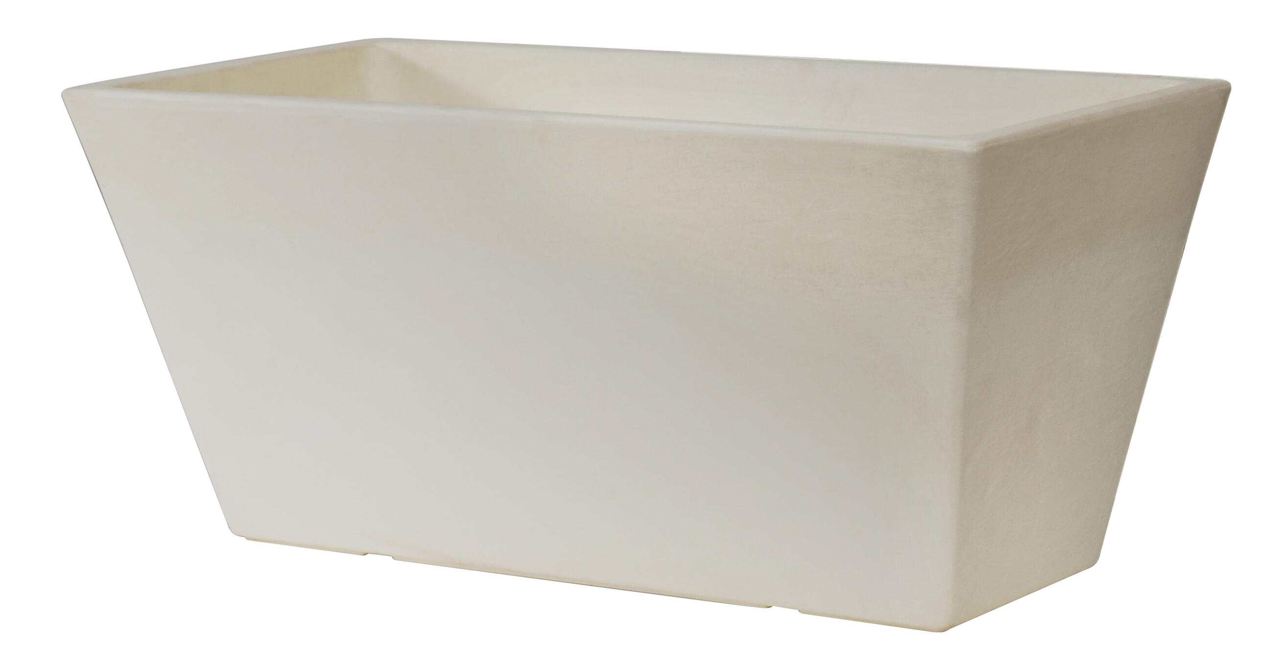 Jardinera de polietileno de alta densidad newgarden blanco 80x37 cm