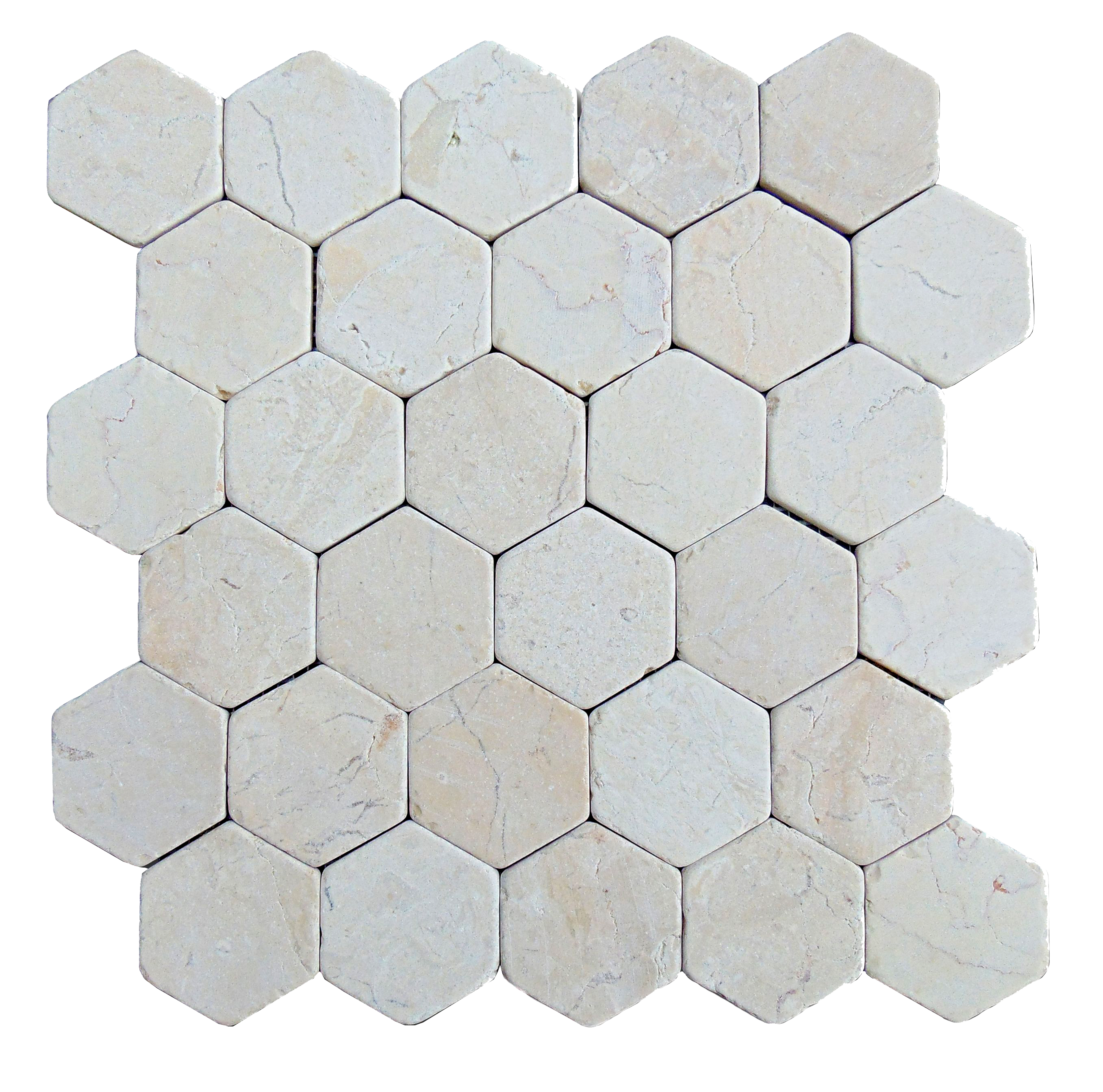 Azulejo mosaico mármol efecto piedra blanco 30x30 cm c1