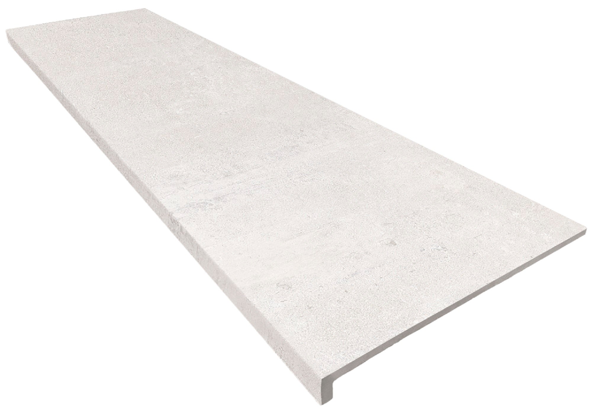 Baldosa contrahuella de escalera cerámico opera de 120x33cm blanco
