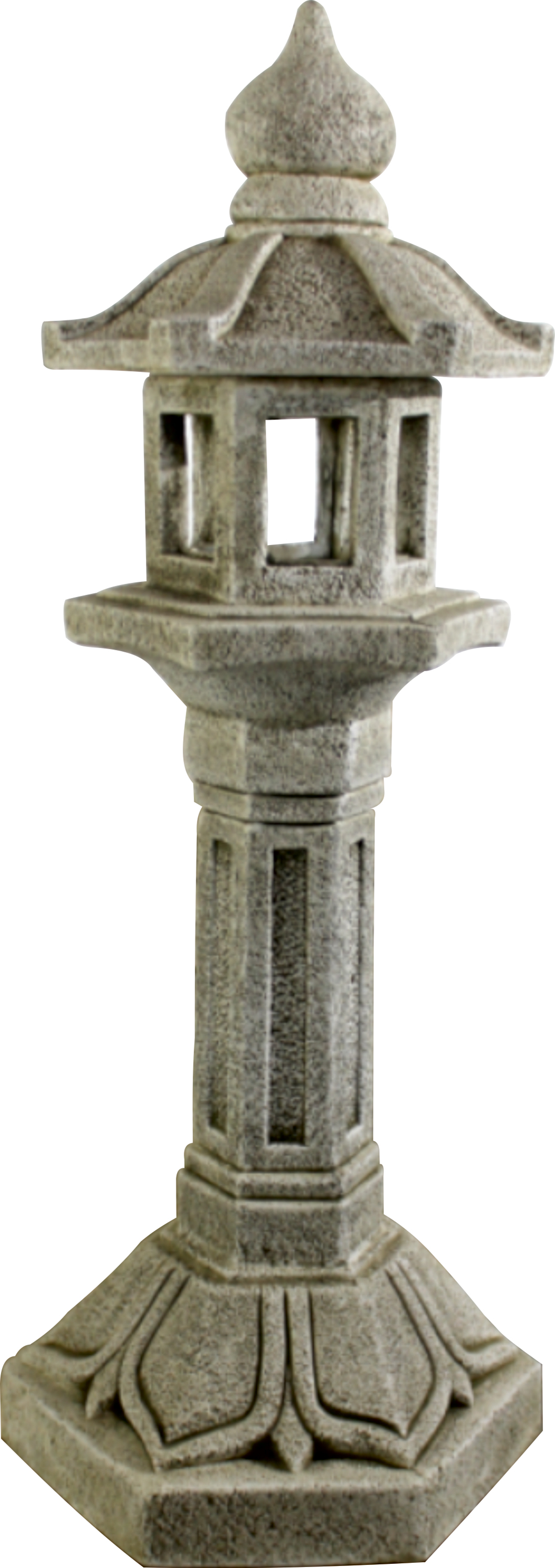 Farol chino en ceniza 42x81 cm