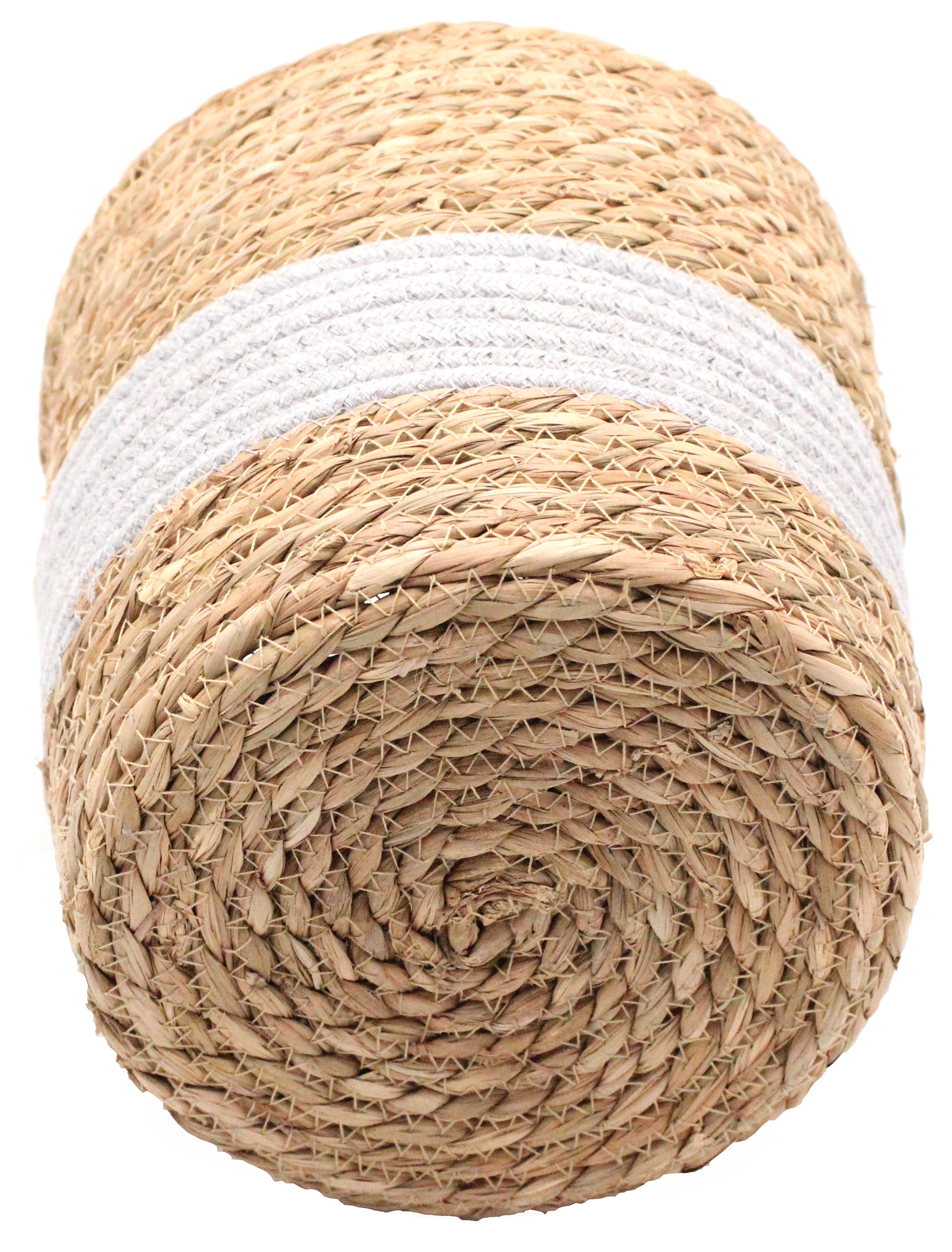 Cesto de fibras 22X23cm cinza Sinder - 2