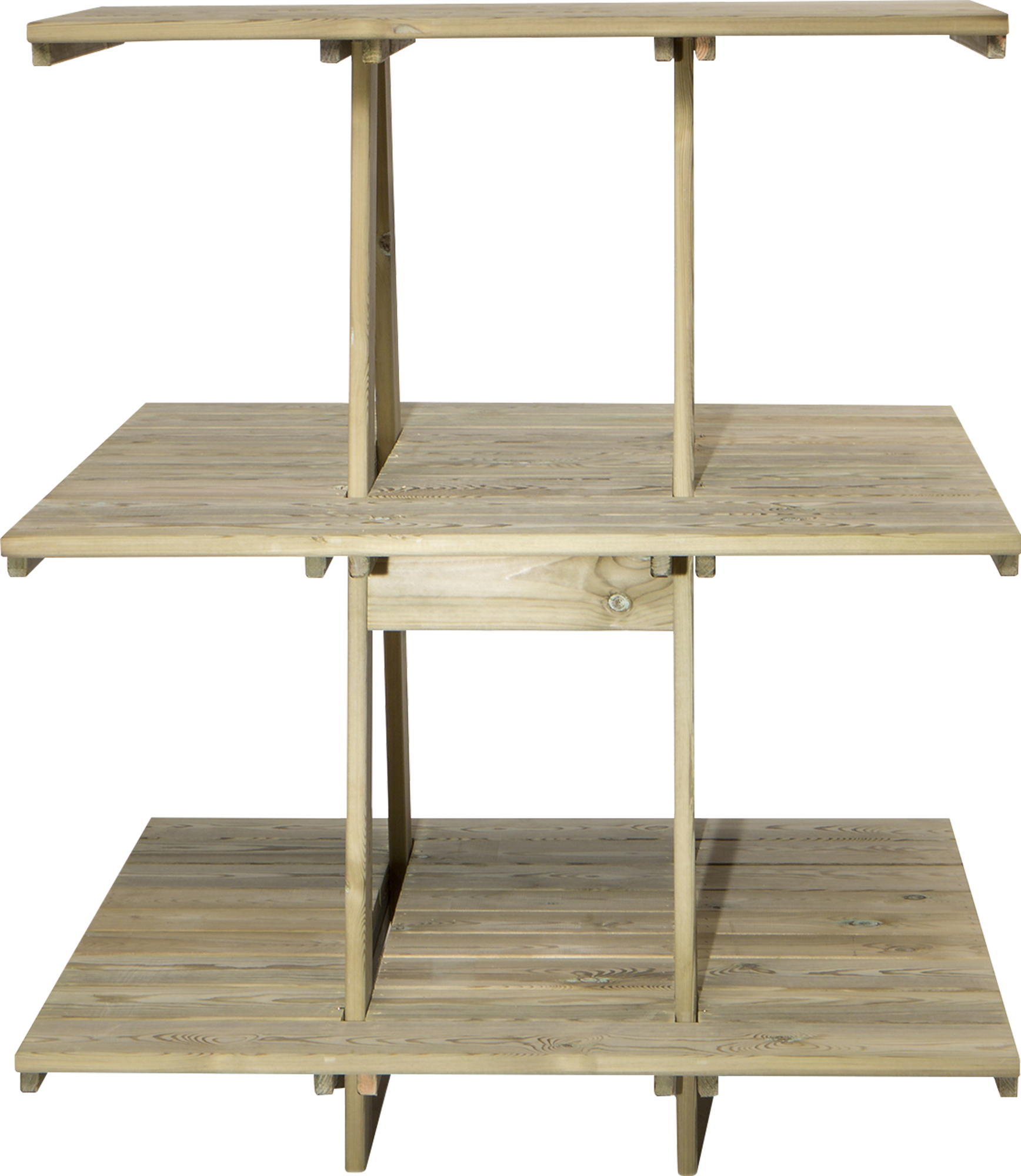 Soporte para huerto urbano de madera 108x128x104 cm