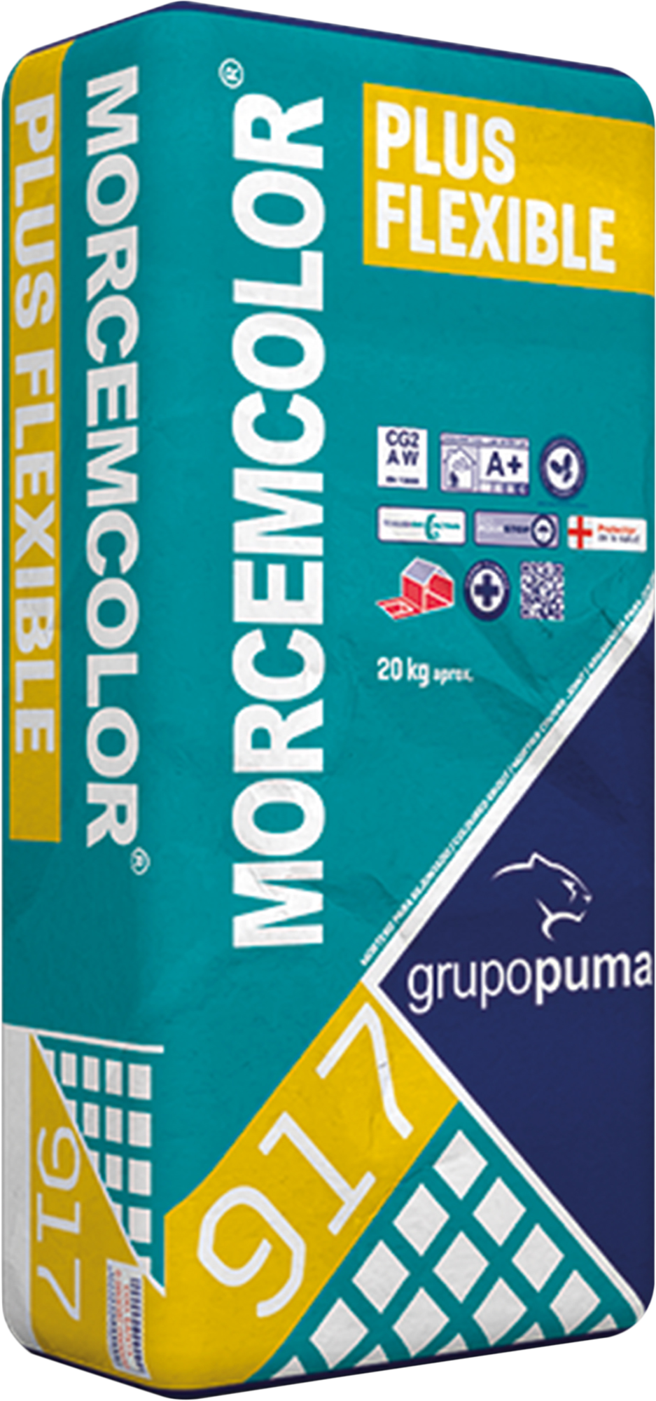 Mortero juntas puma 2-15 blanco 20 kg