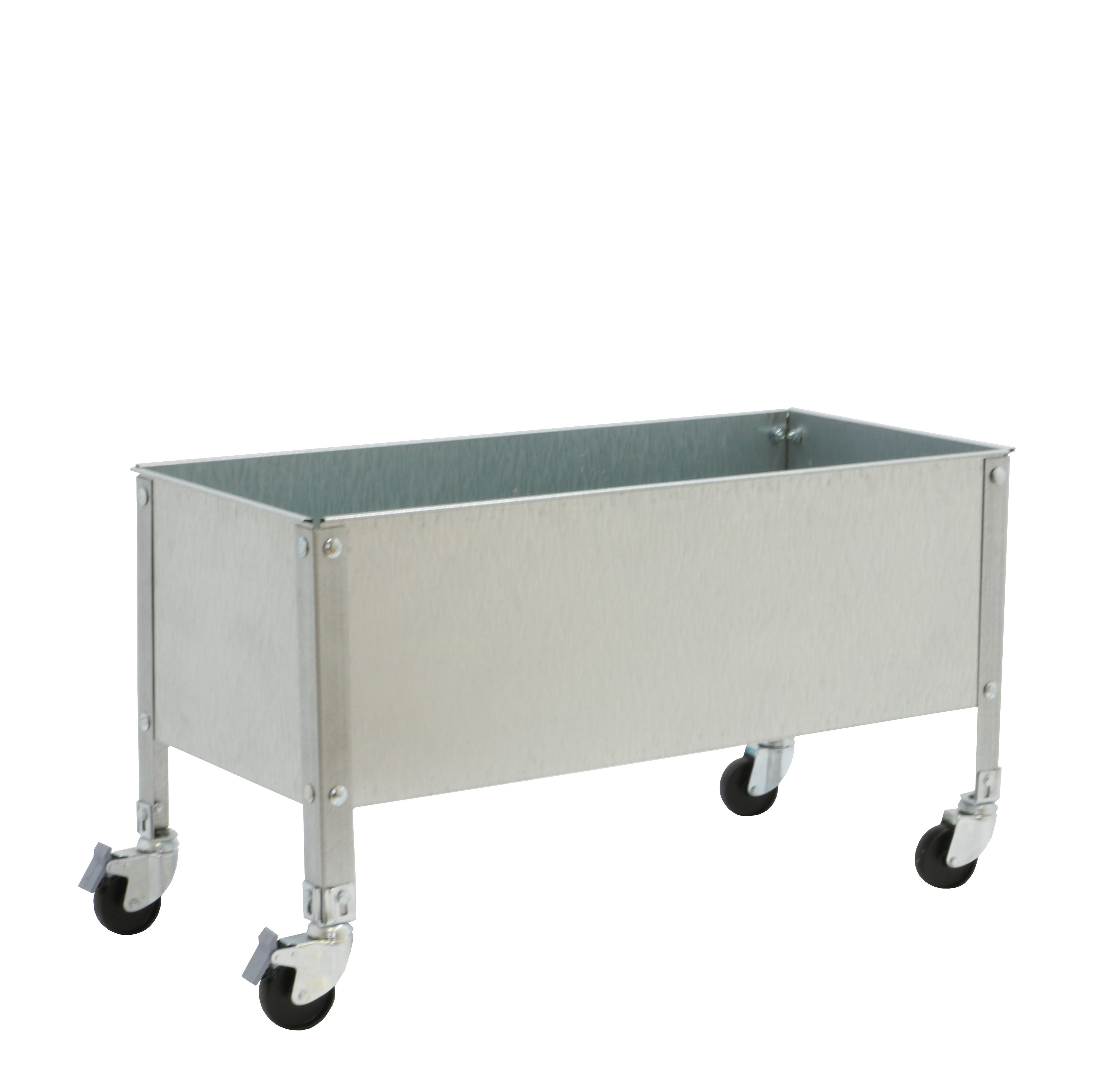 Huerto urbano galva con ruedas 120x120 cm