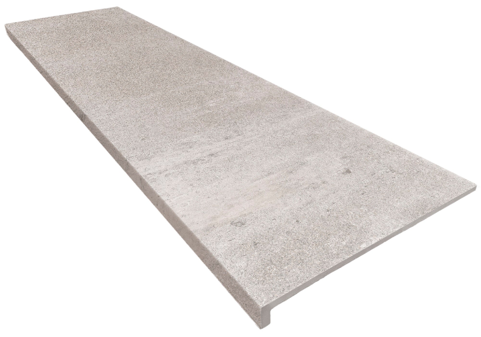Baldosa contrahuella de escalera cerámica opera de 120x33cm gris