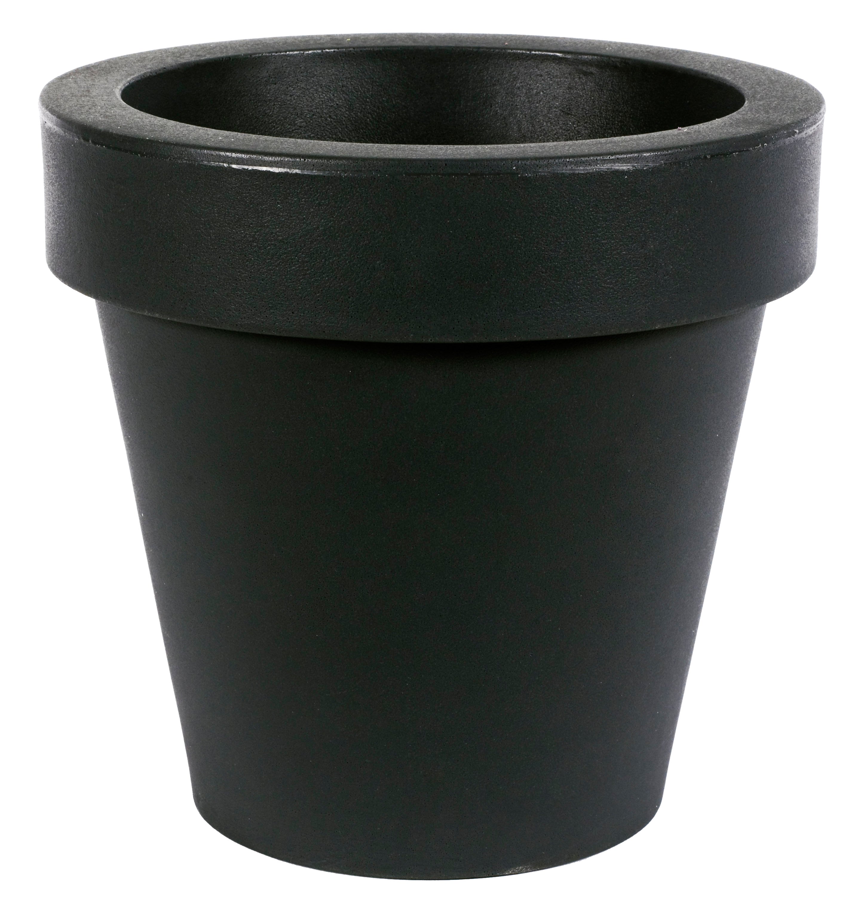 Maceta de polietileno magnolia negro 30x29 cm