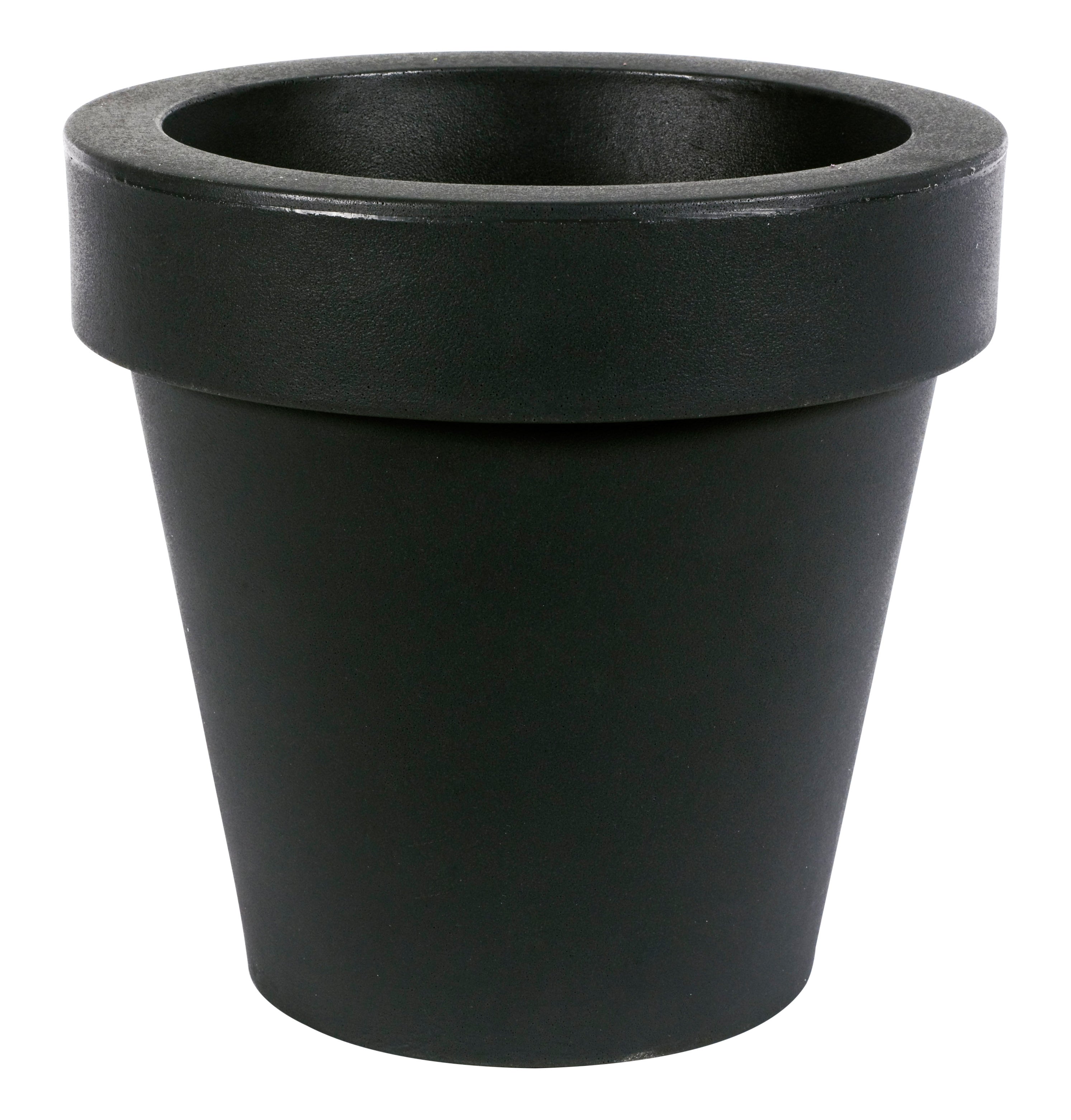 Maceta de polietileno magnolia negro 57x57 cm