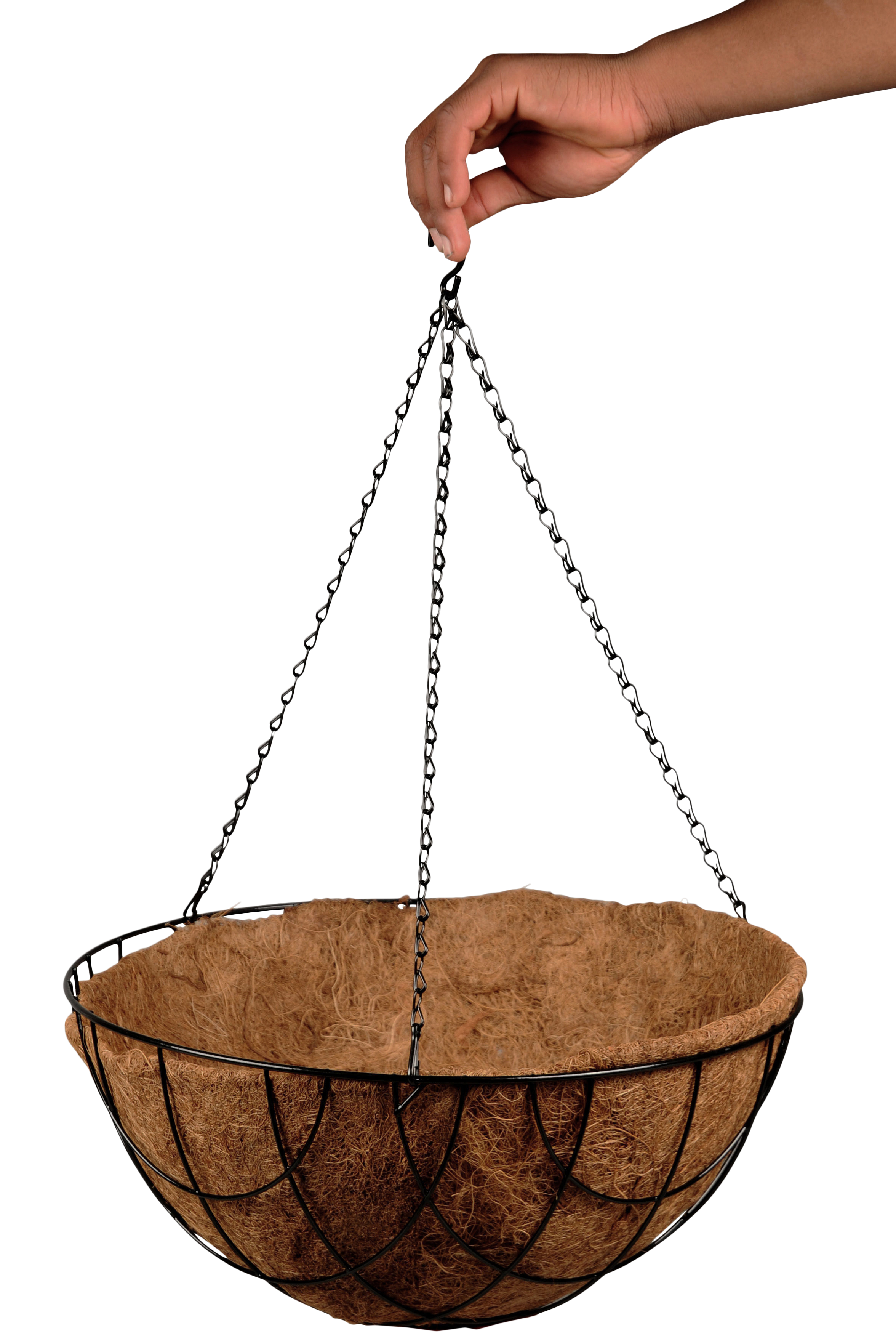 Maceta de fibra coco marrón ø 40 cm