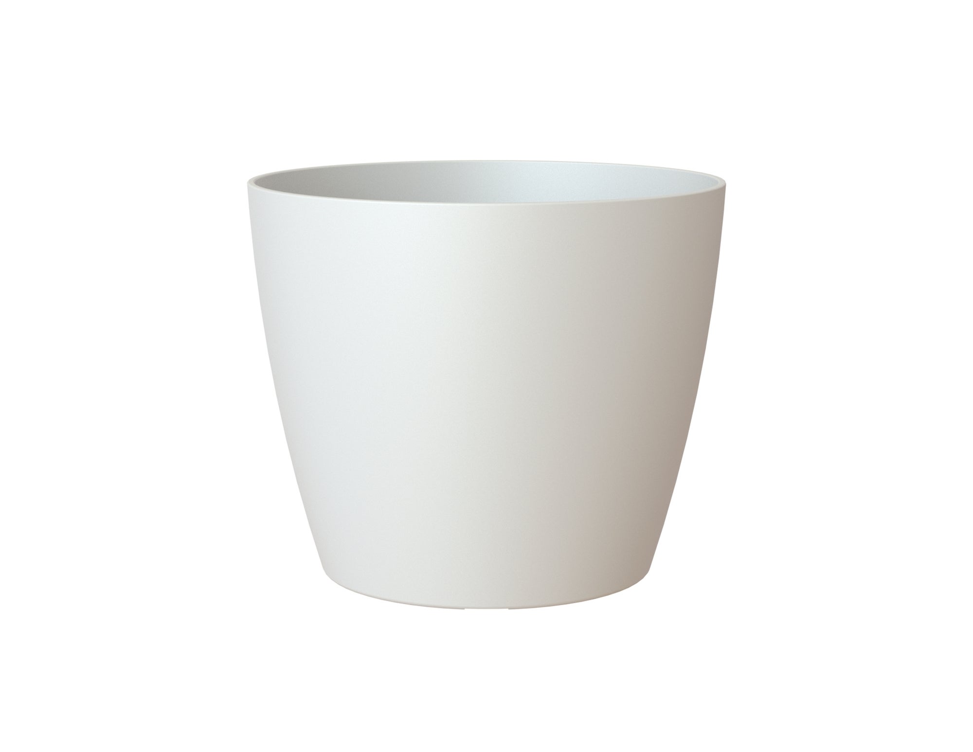 Maceta de polipropileno san remo blanco 20x18 cm