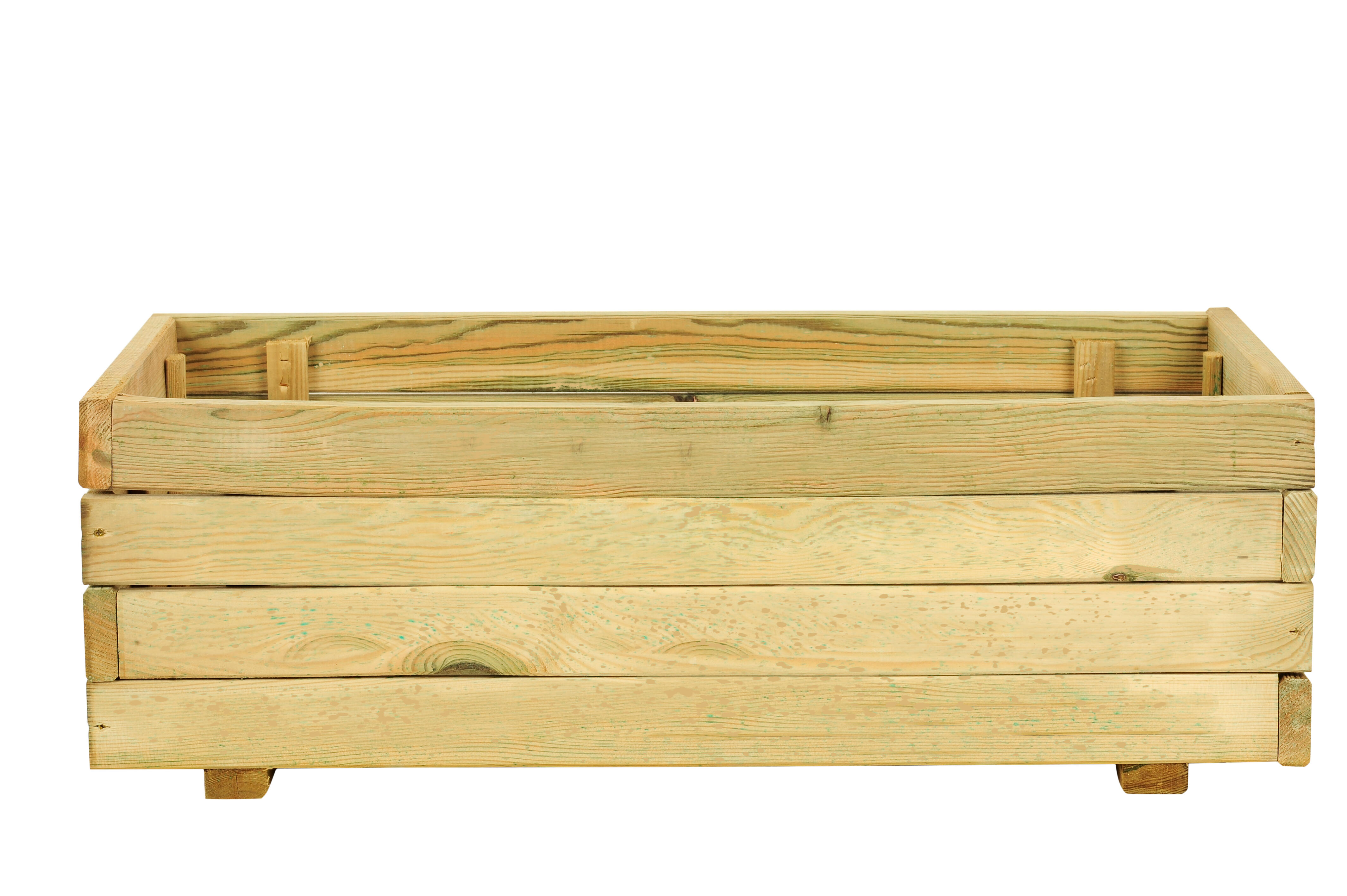 Floreira de madeira RETANGULAR 80X40X28CM - 3