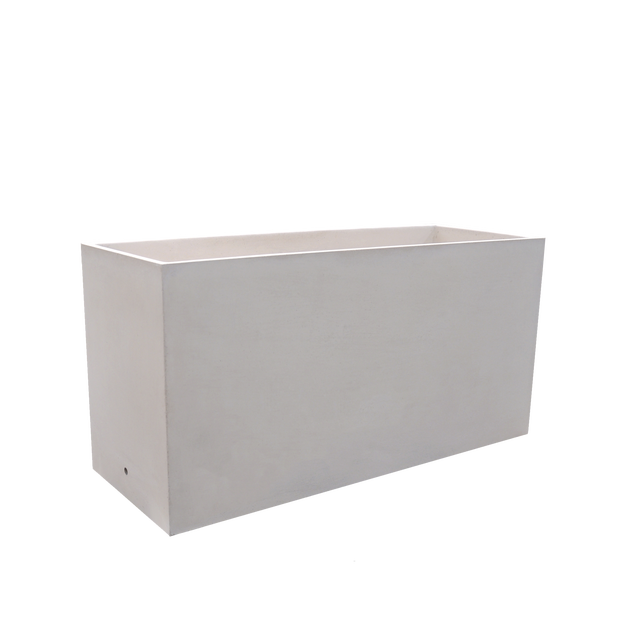 Maceta de hormigón blanco 78x29 cm