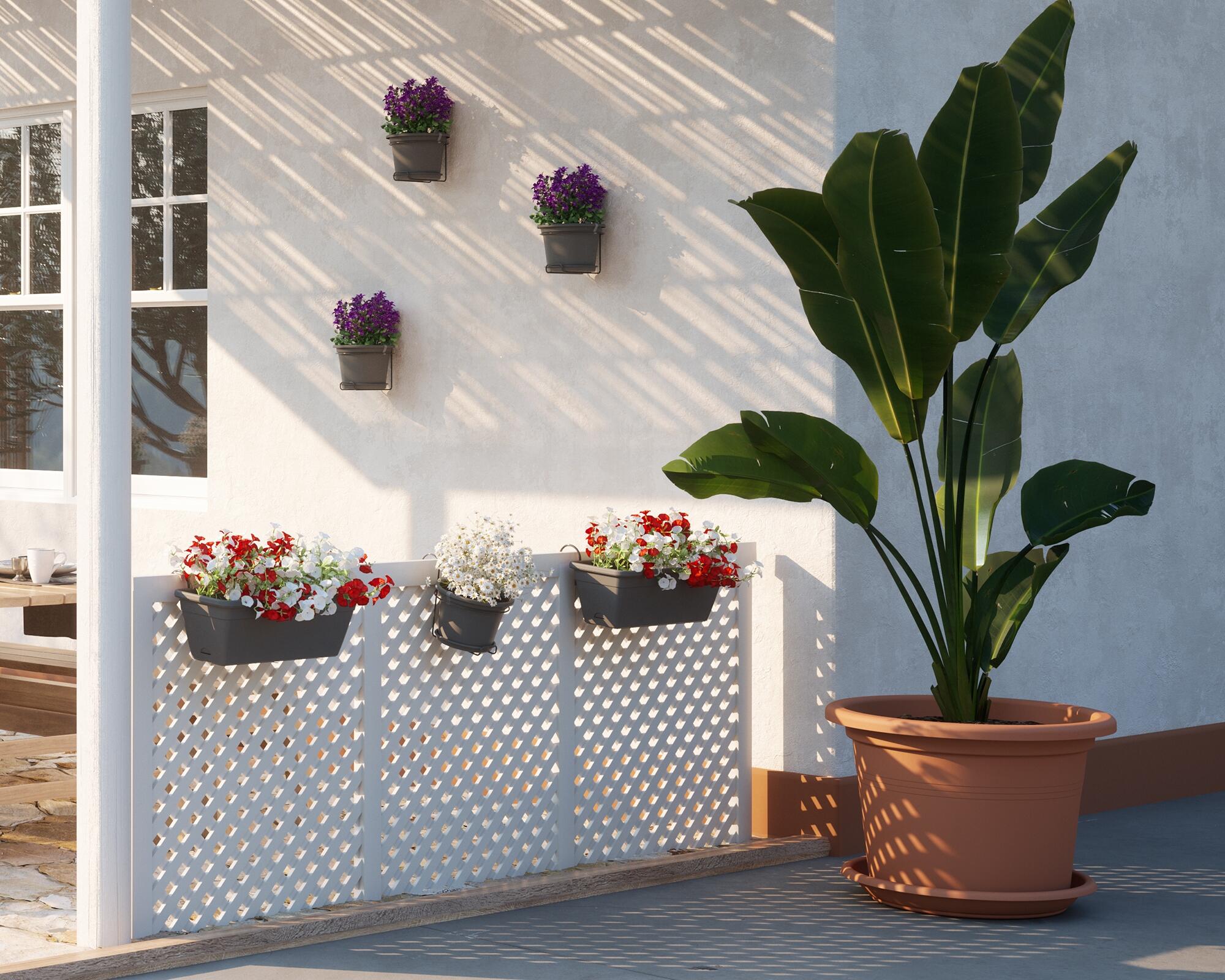 Vaso de resina CILINDRO D50CM ANTRACITE - 8