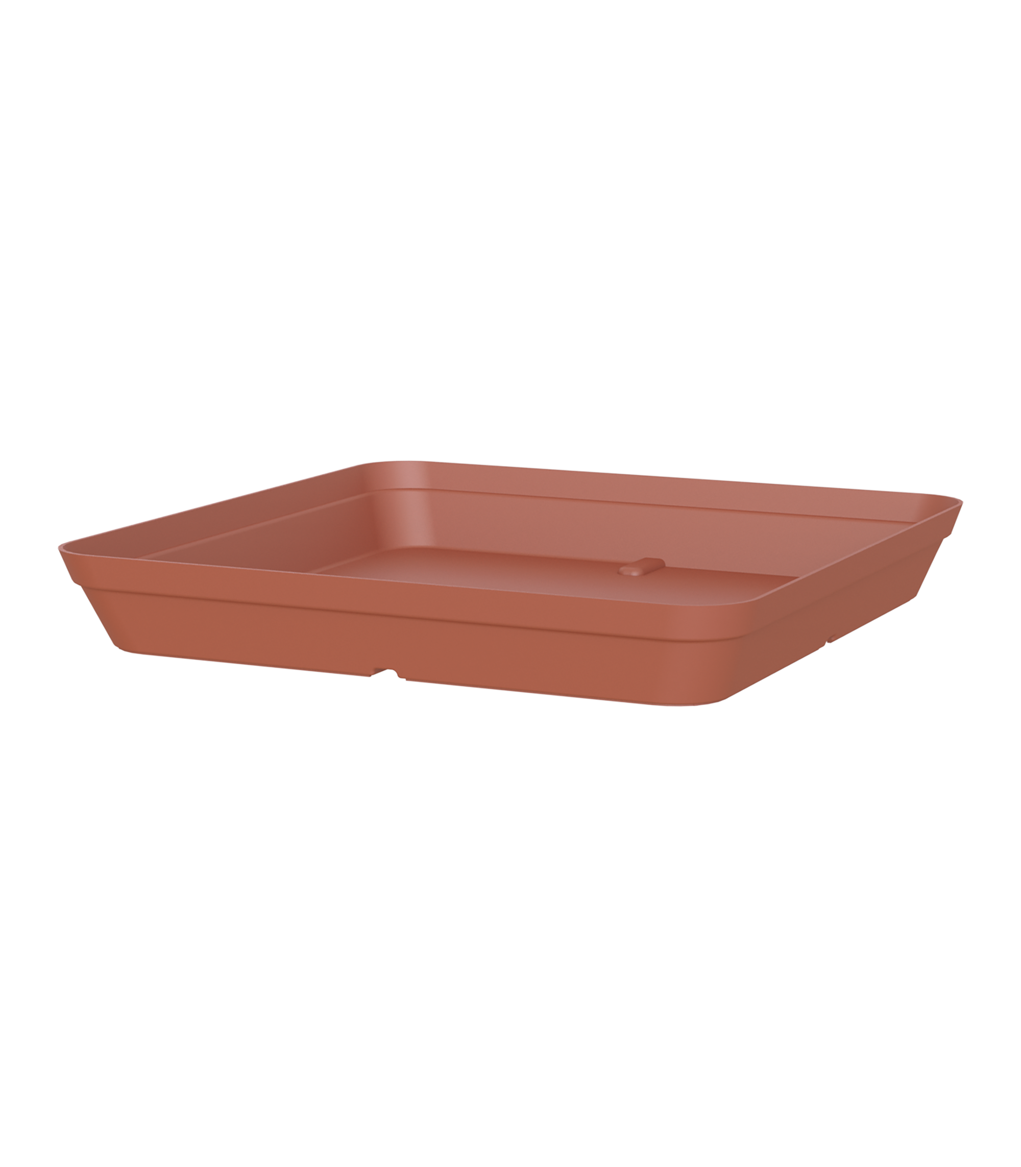Plato de maceta de polipropileno capri marrón 34x34 cm