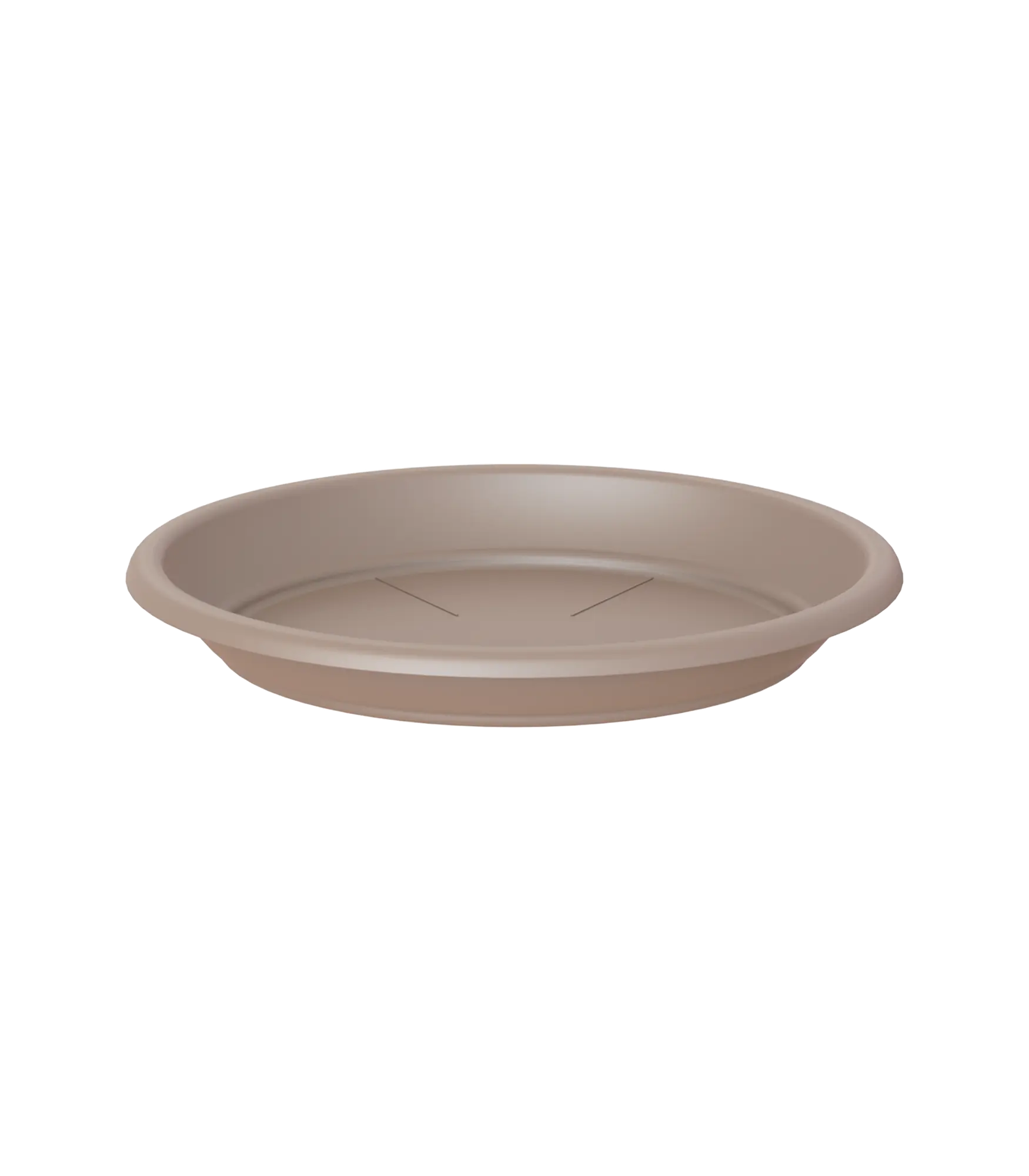 Plato para maceta y jardinera polipropileno marrón x cm - 2