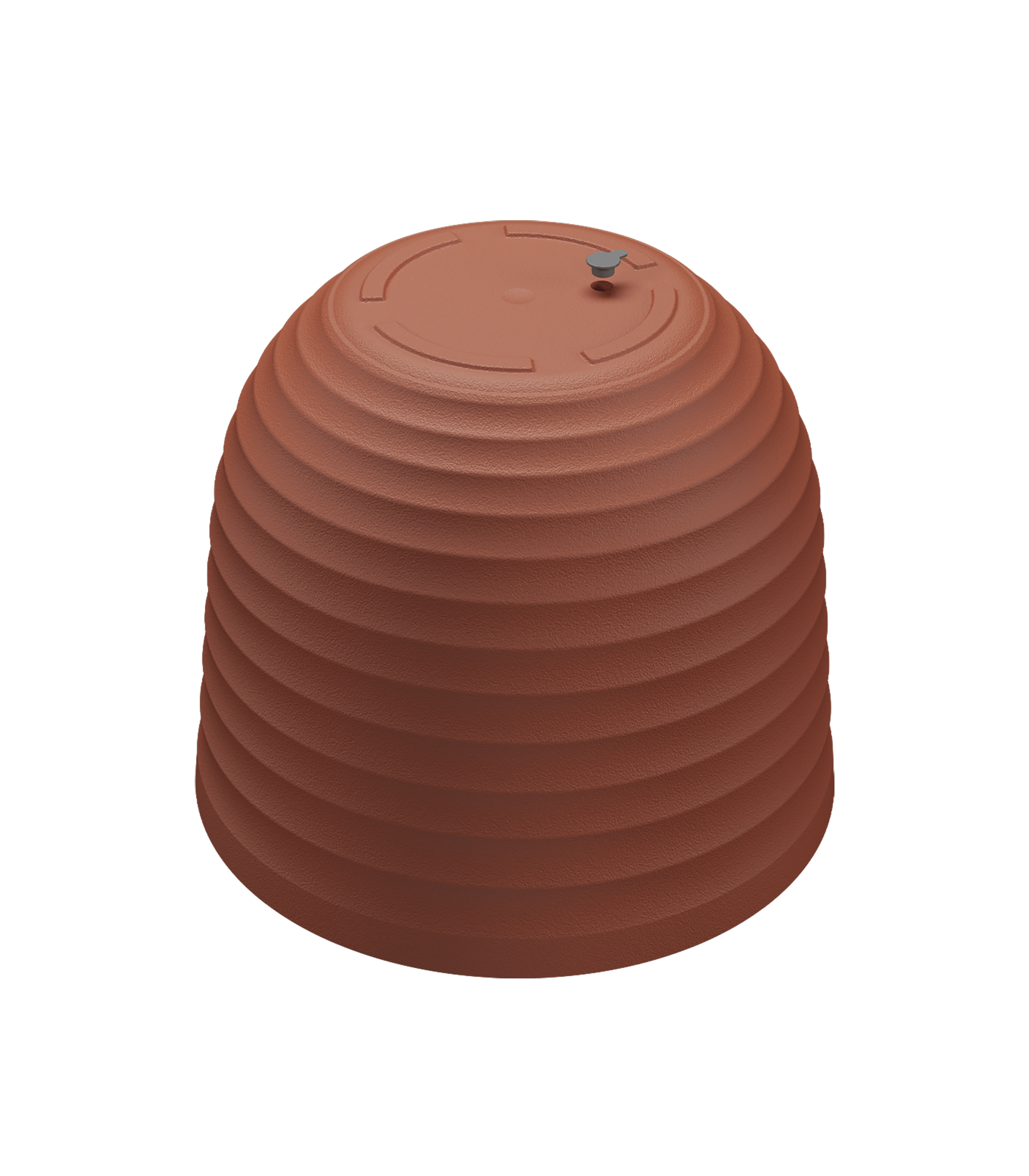 Maceta de polipropileno havana waves marrón de ø 40 cm