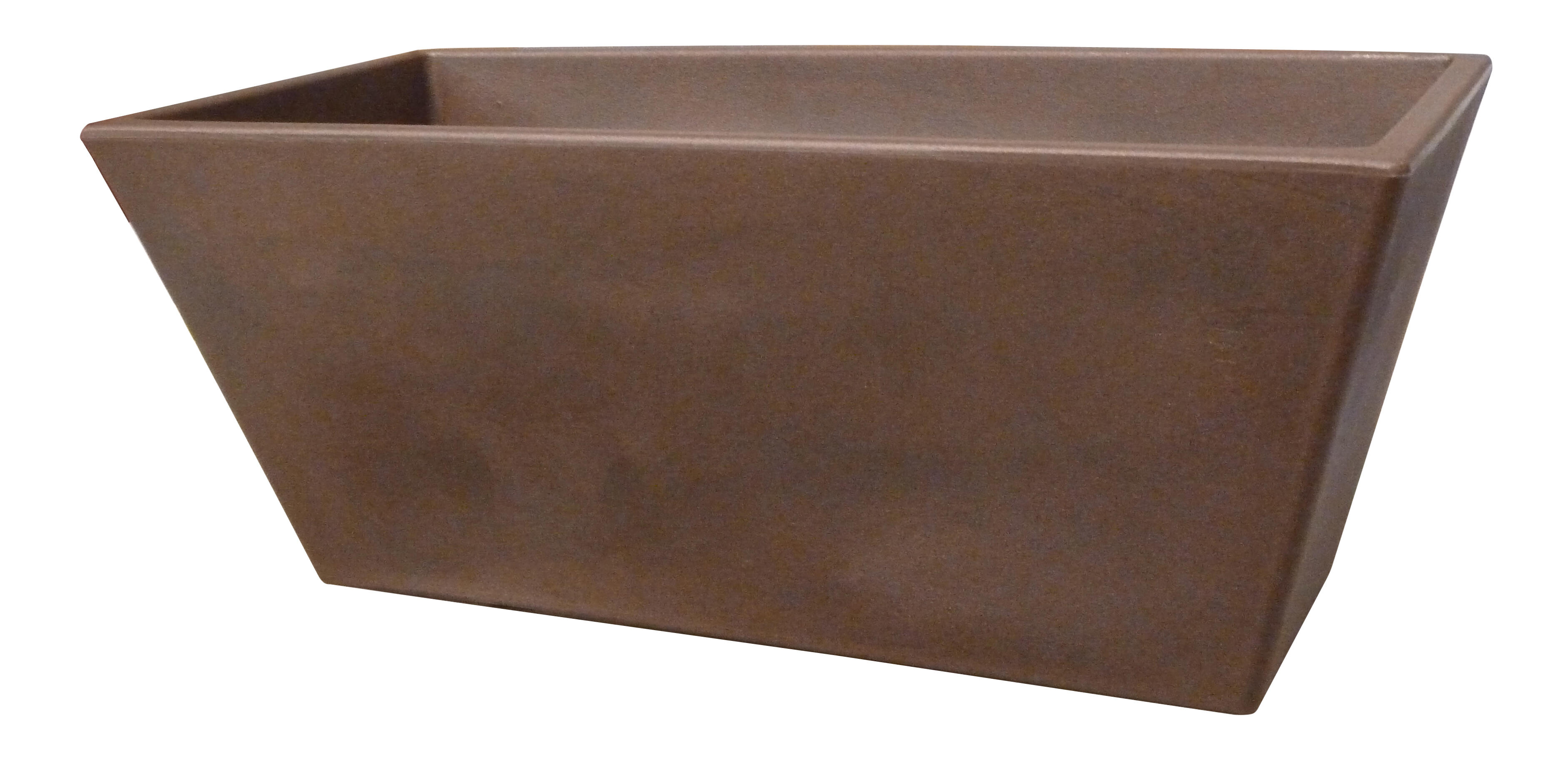 Jardinera de polietileno de alta densidad newgarden marrón 60x27 cm