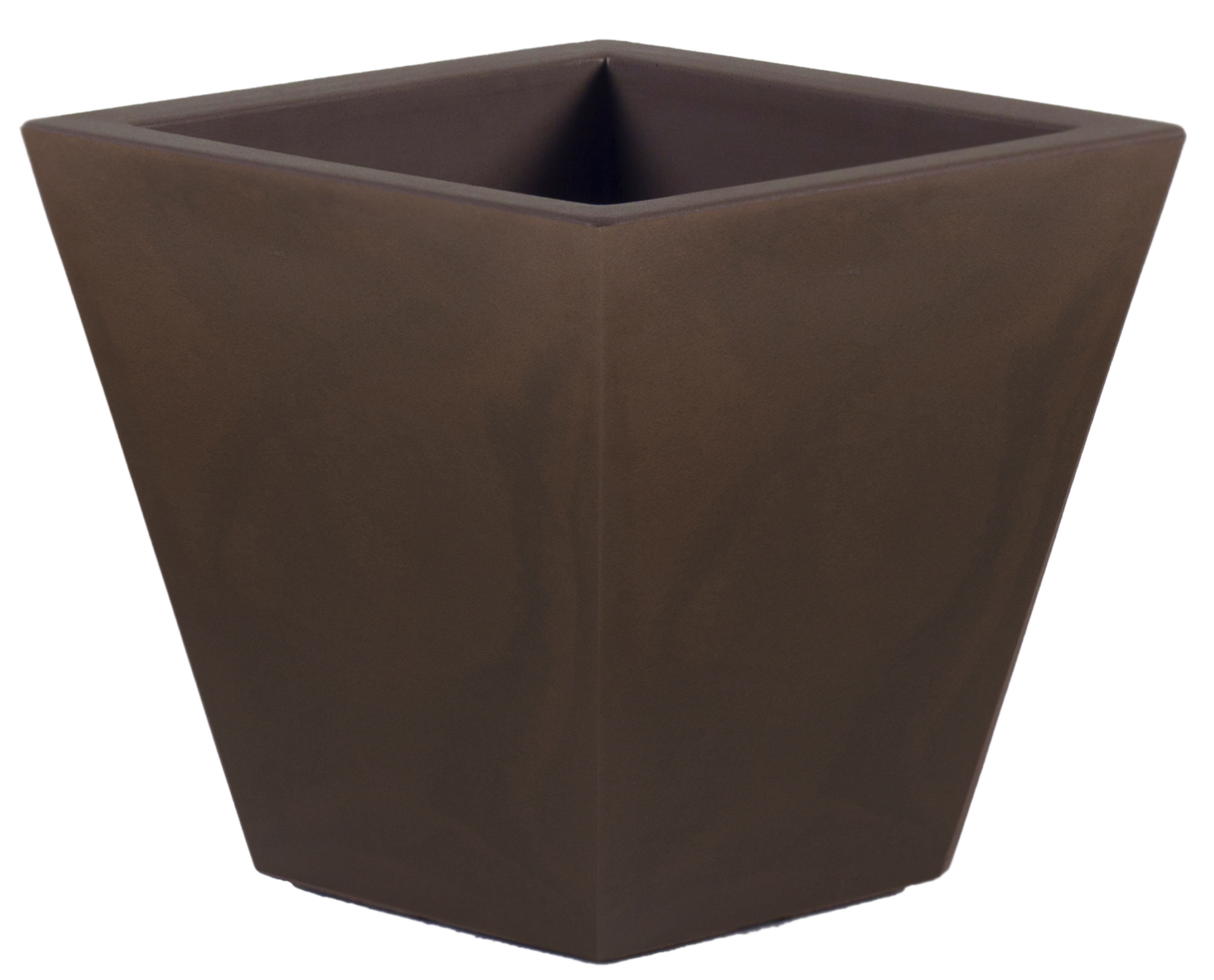 Maceta de polietileno clavel marrón 30x30 cm