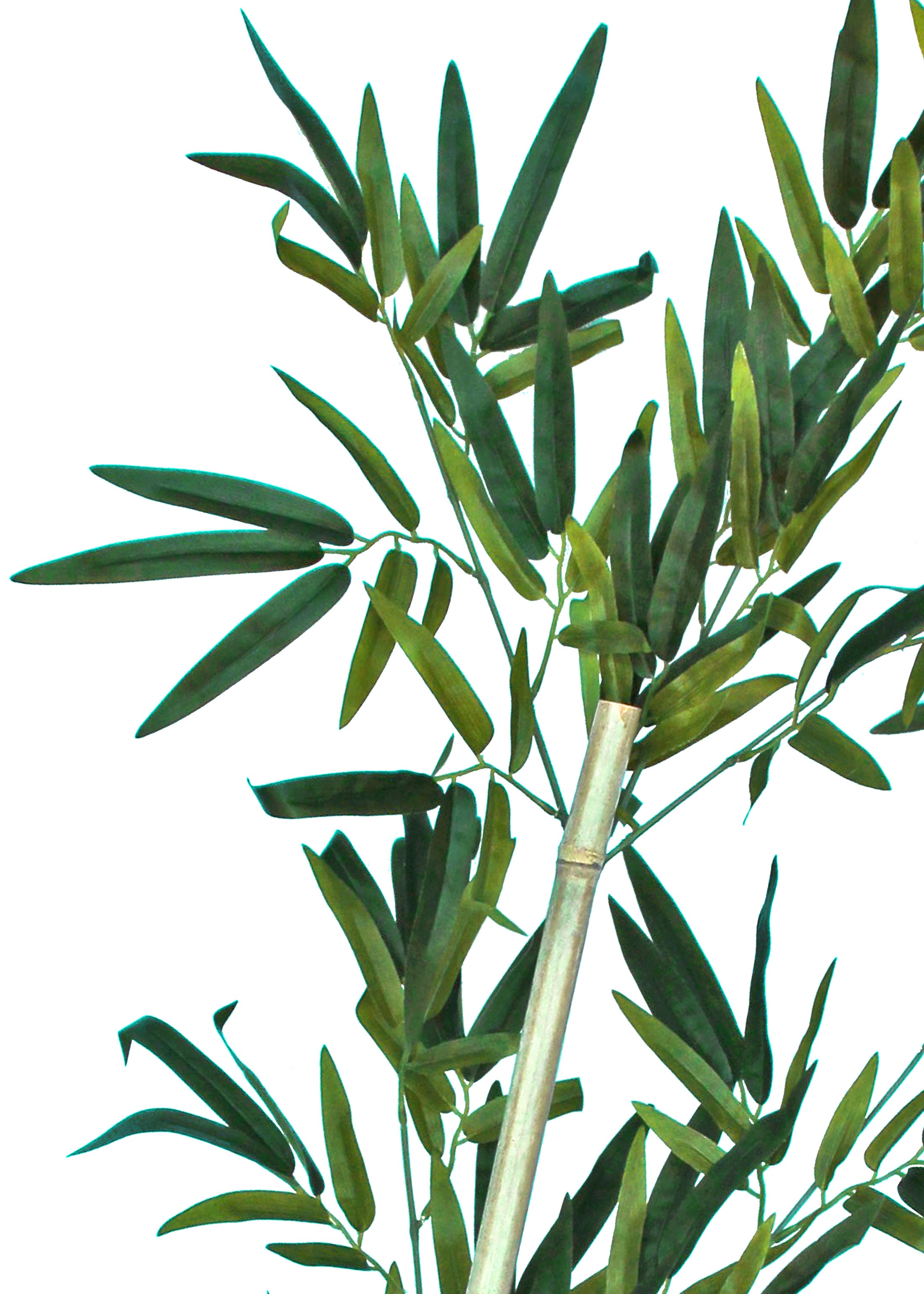 Rama artificial de hojas de bambú de 135 cm de altura - 2