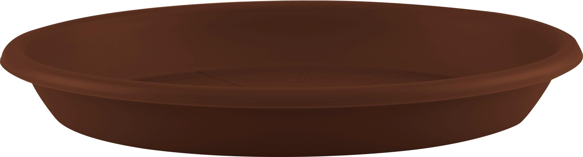 Plato de maceta polipropileno marrón de ø 40 cm