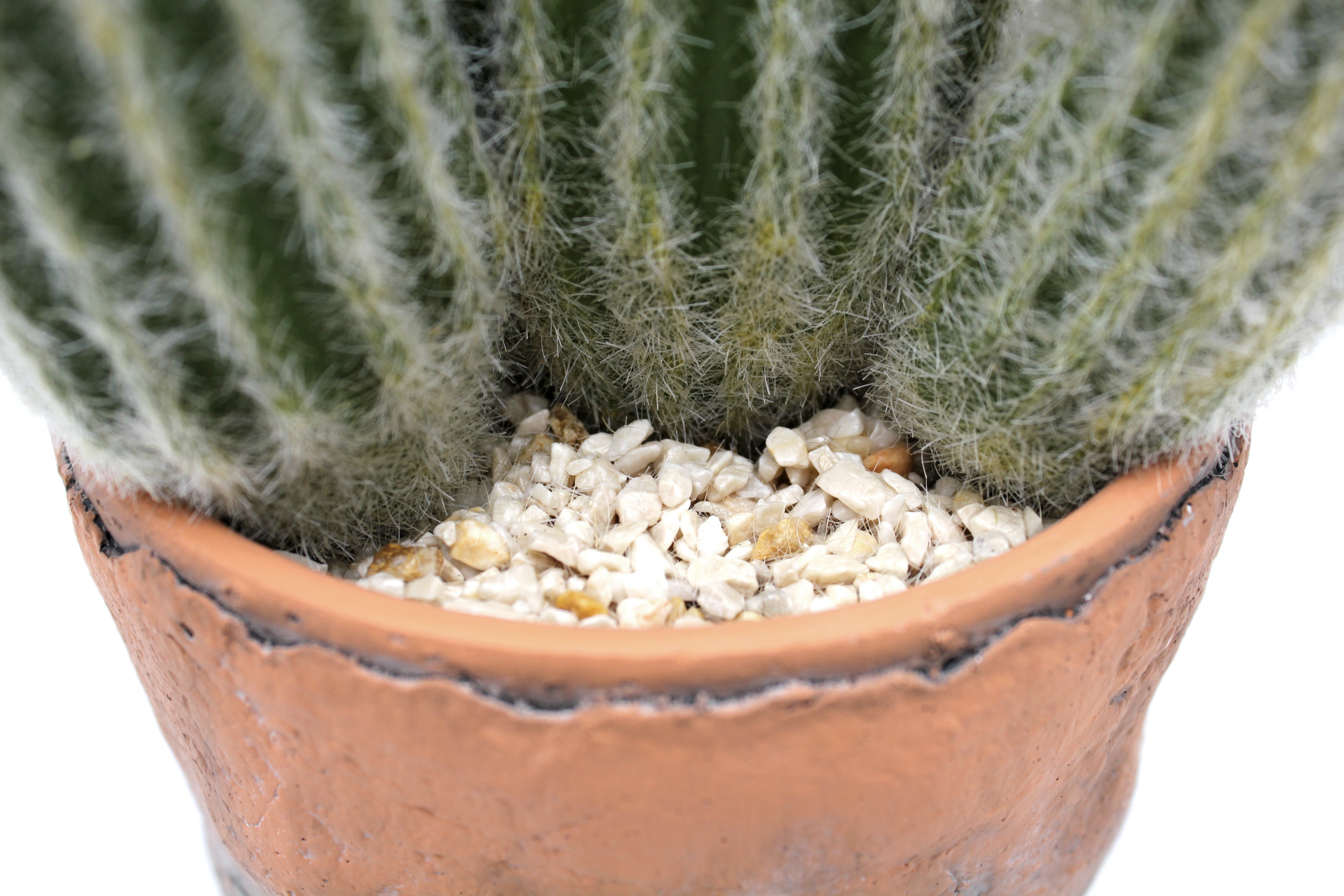 Planta artificial em vaso verde 14x31x14 cm Cactus - 2