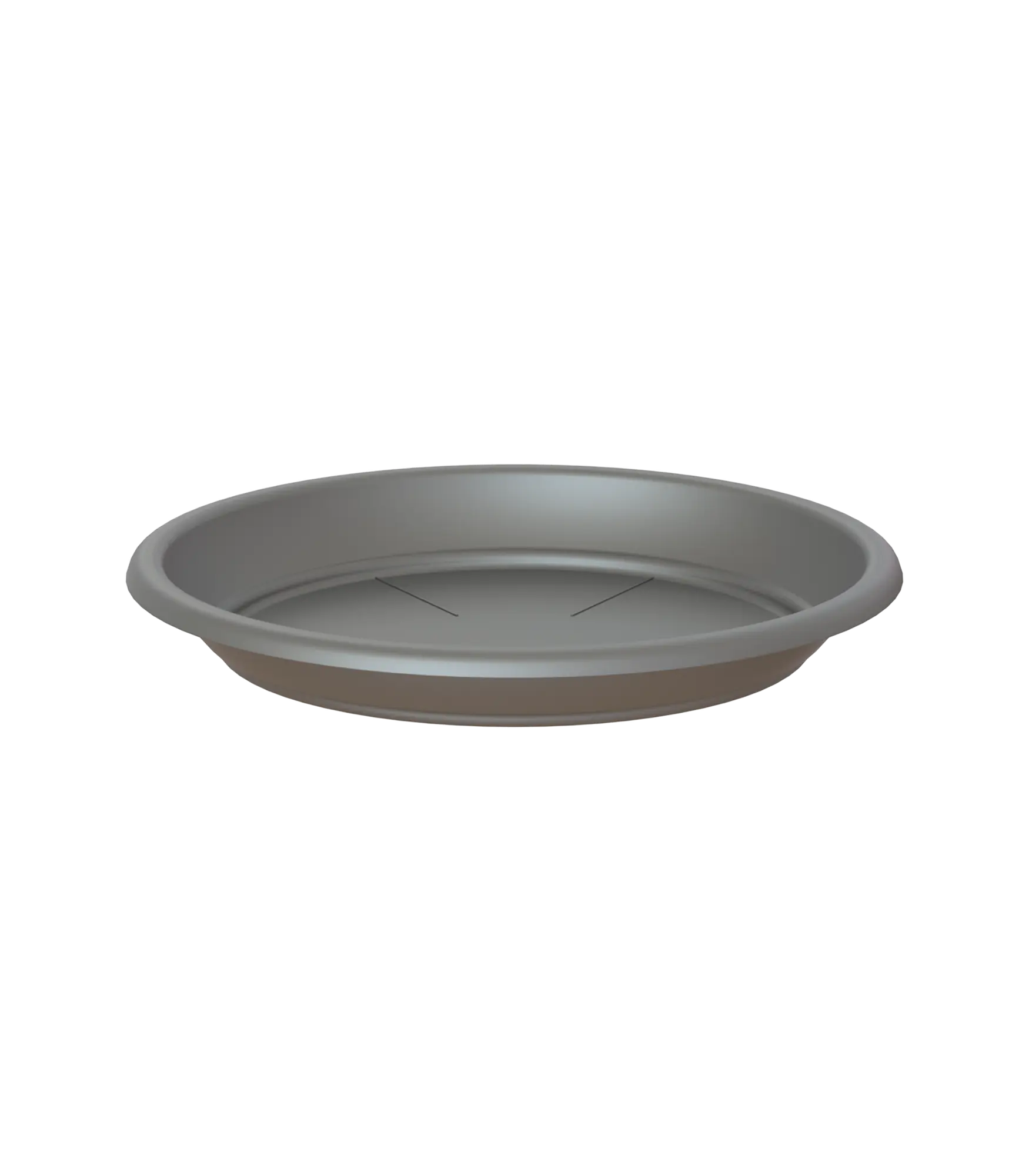 Prato de resina REDONDO D26CM ANTRACITE - 2