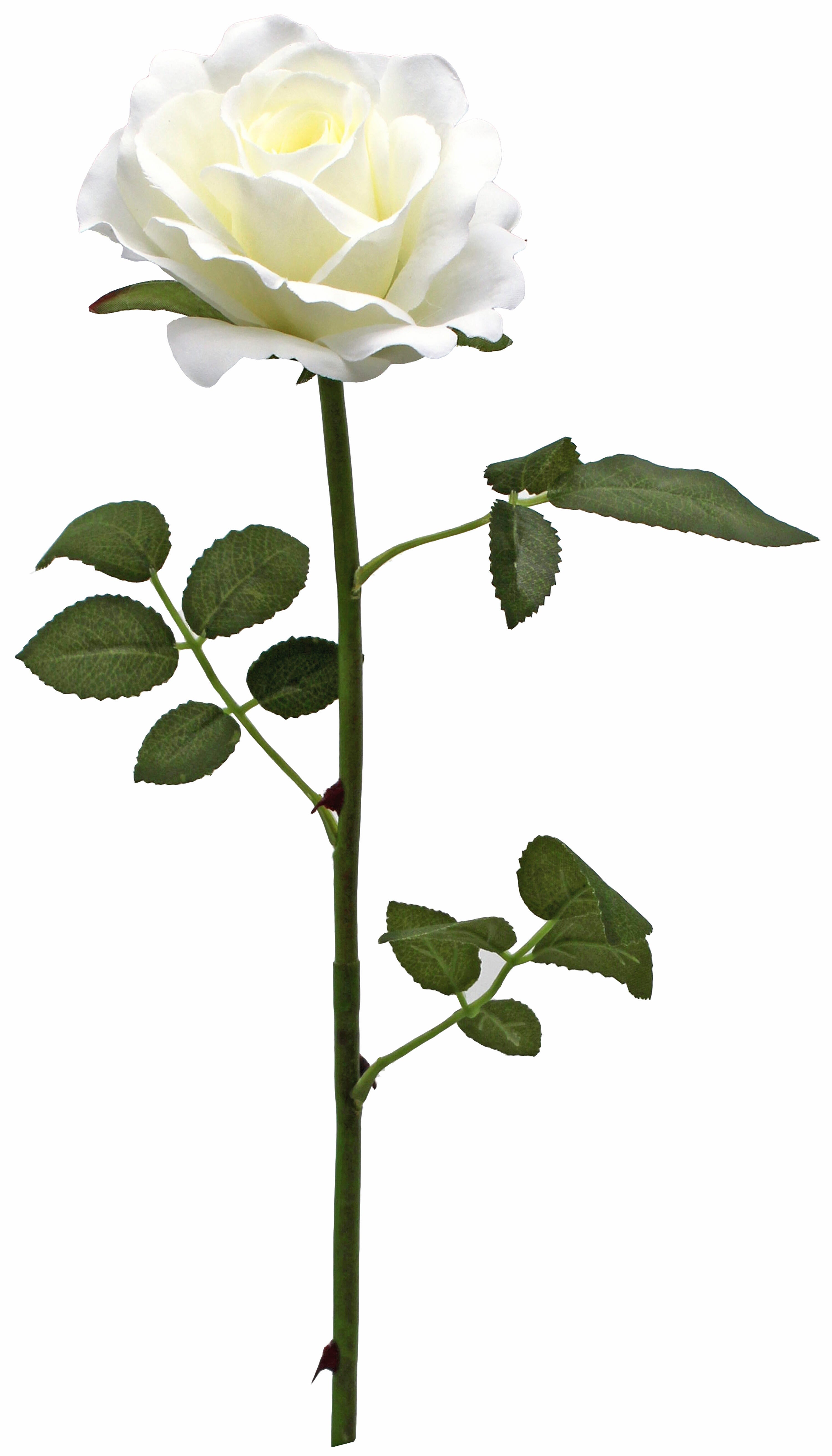 Planta artificial rosa en color blanco de 62 cm de altura