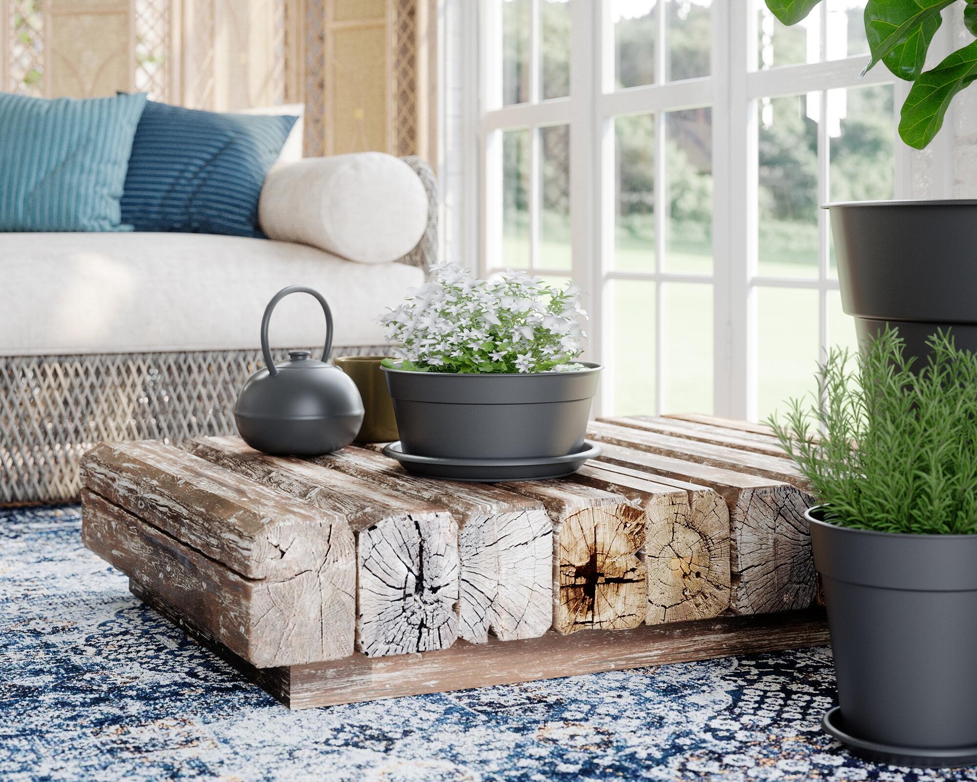 Taça de resina MADAGASCAR 27CM ANTRACITE - 3