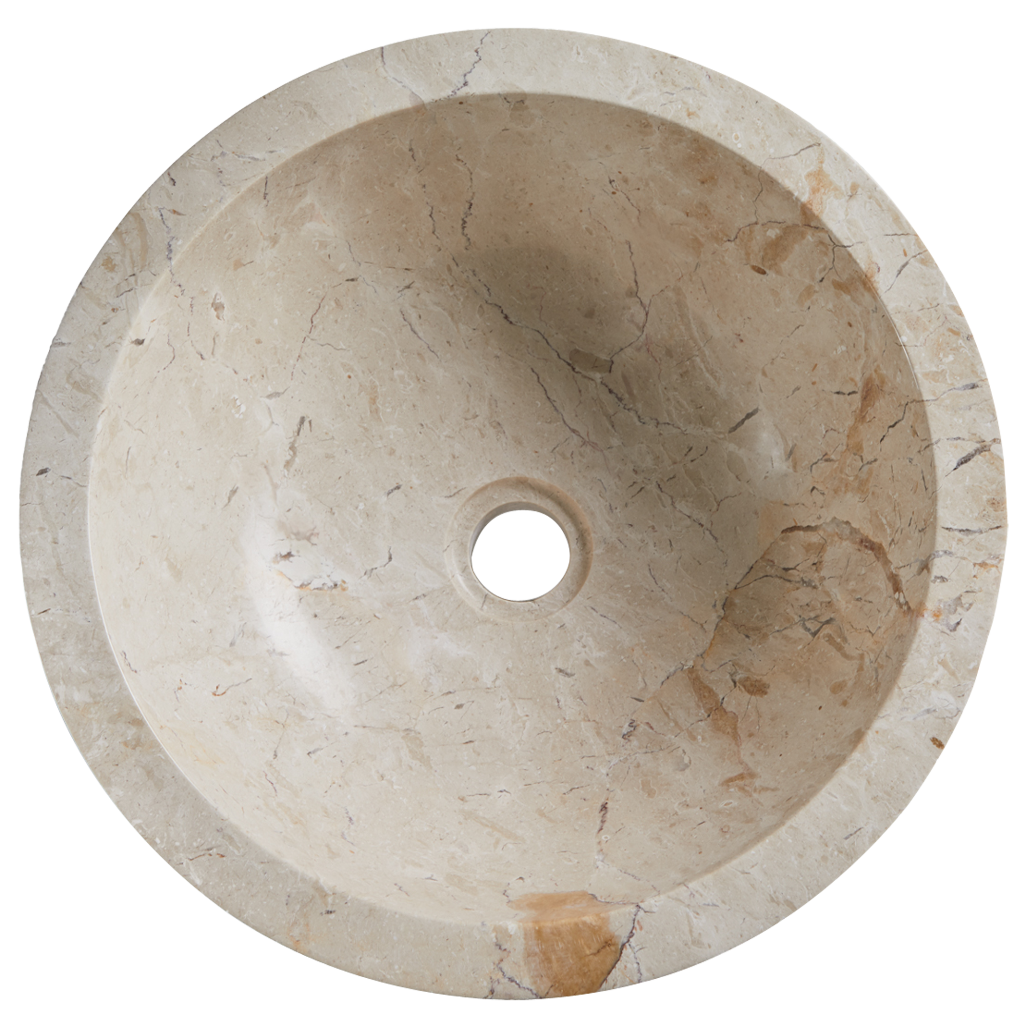 Lavatório de pousar 40 cm bege pedra Bahia - 24