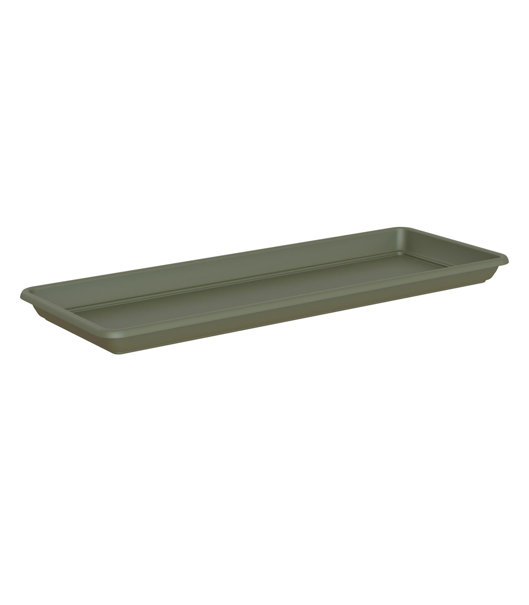 Plato de jardinera de polipropileno venezia l verde 52.7x20 cm