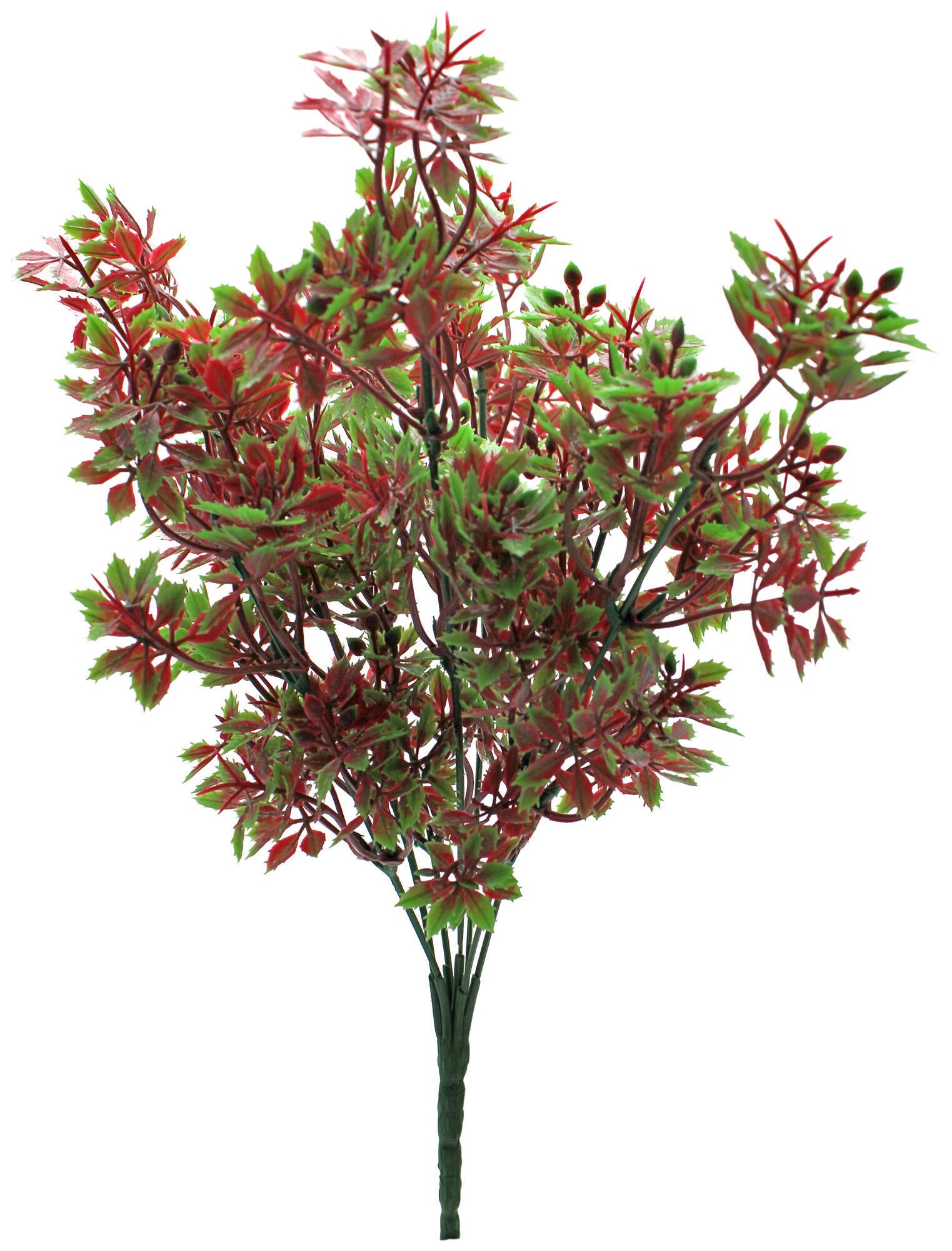 Colgante artificial silvestre de exterior de 31 cm granate