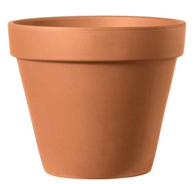 Maceta redonda de arcilla DEROMA ø 35 cm y 30.1 cm altura rojo terracota