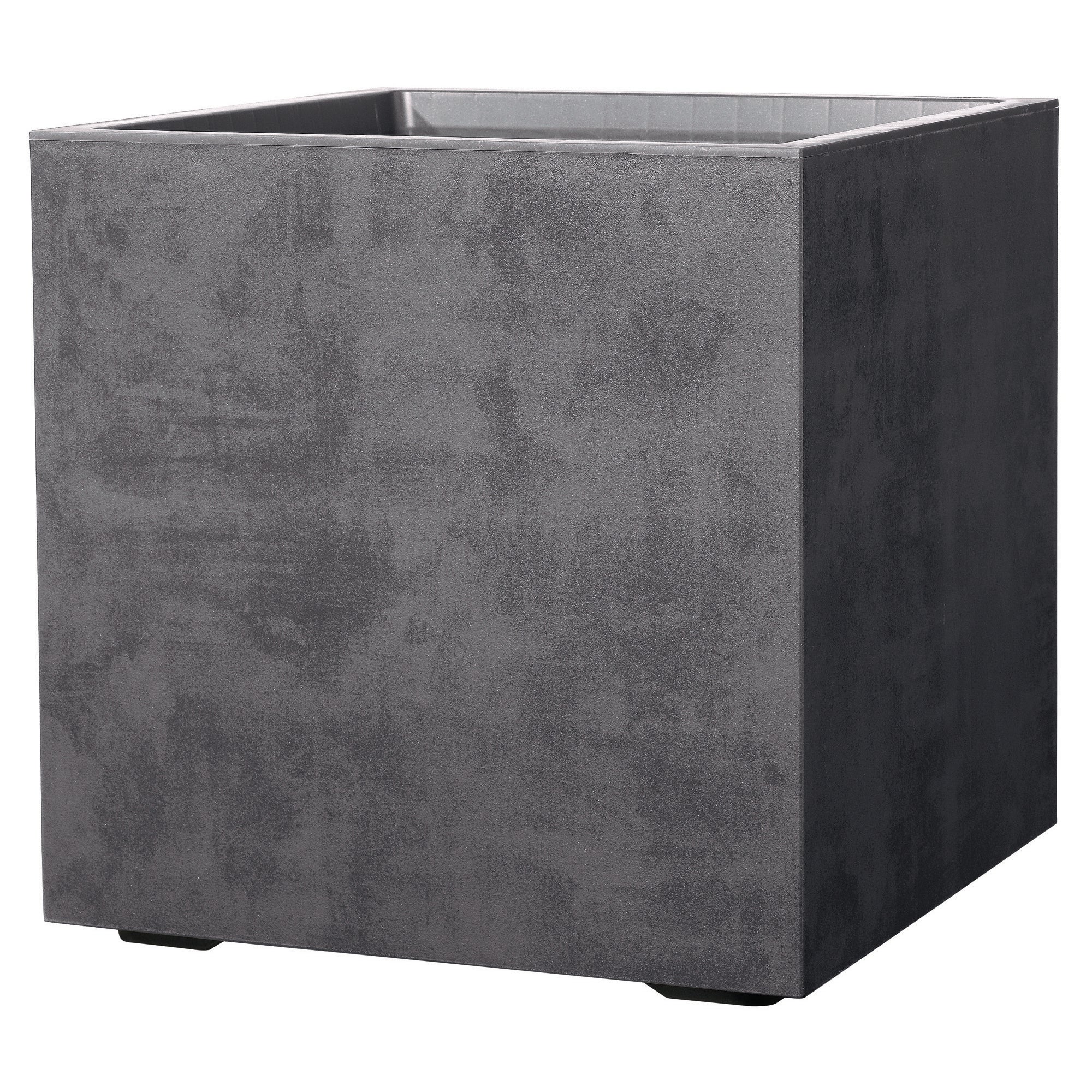 Maceta auto riego de plástico millennium antracita 49 x 49 cm