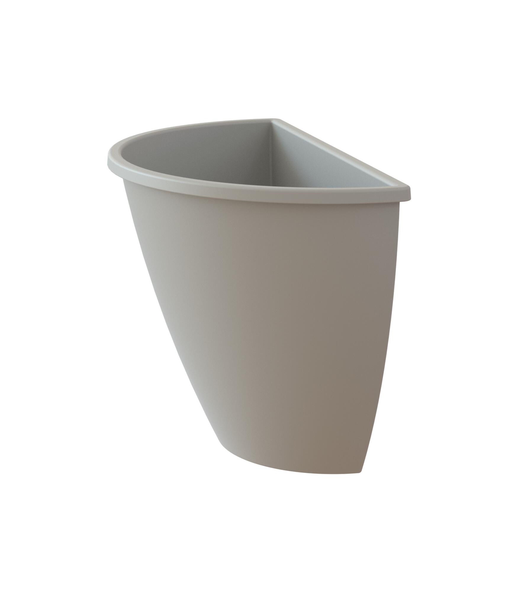 Maceta de polipropileno algarve gris 30.8x23x16 cm