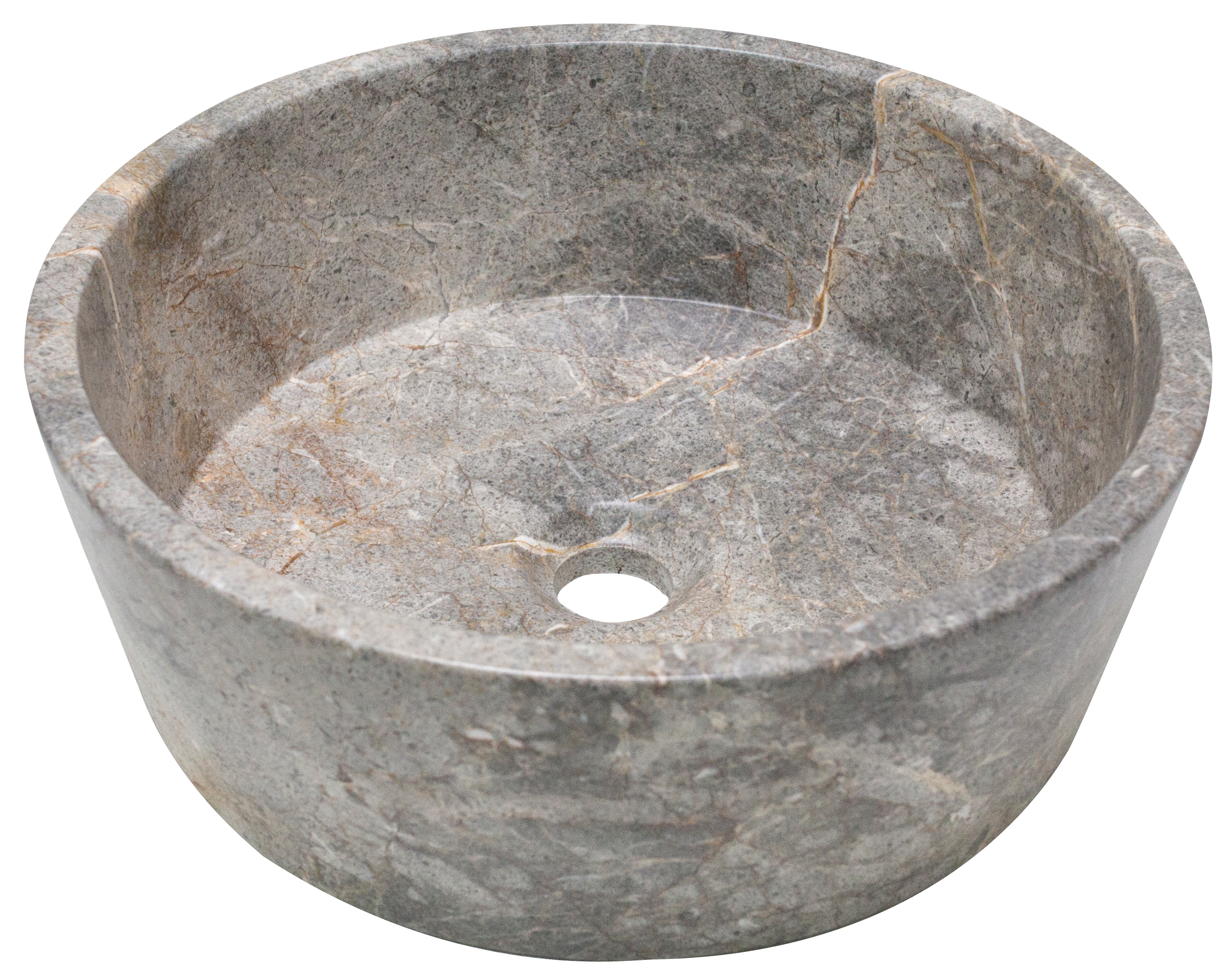 Lavabo de sobreponer piedra beige 40x14x40 cm
