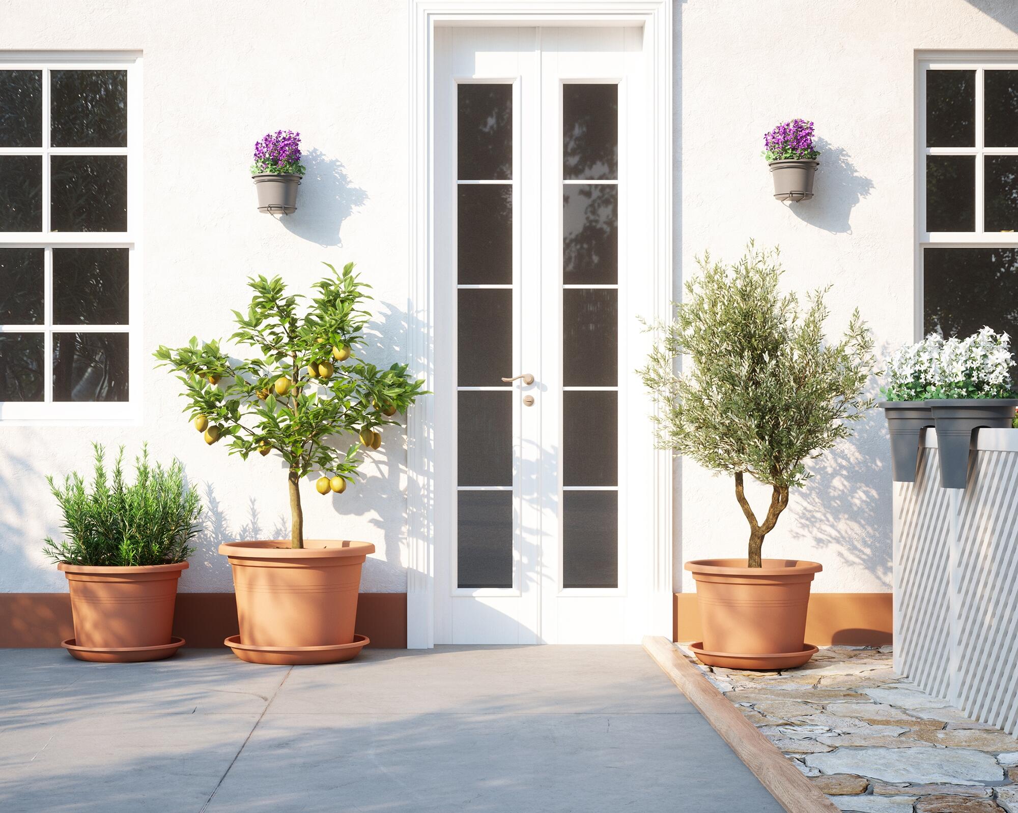 Vaso de resina CILINDRO D50CM ANTRACITE - 9