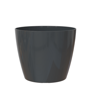 ARTEVASI Vaso San Remo, Finitura Matte, con Sistema di Auto-irrigazione, 36 cm, Antracite