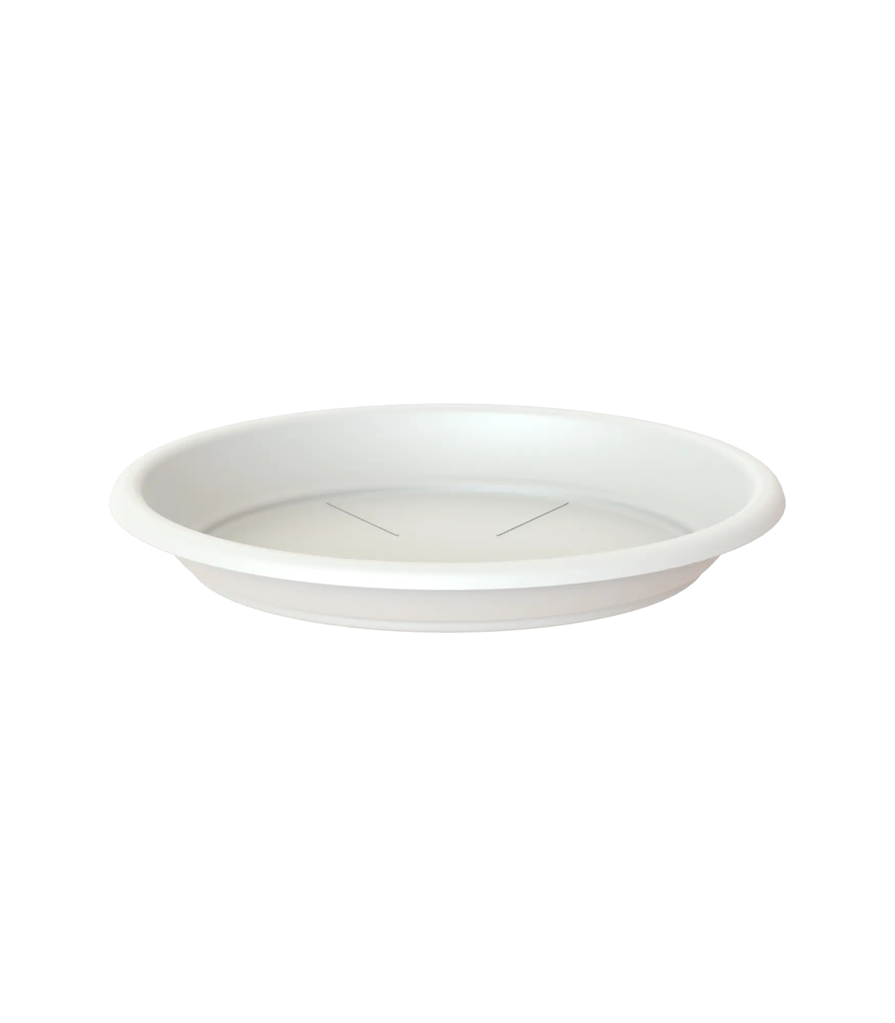 Plato para maceta y jardinera polipropileno blanco x cm - 3