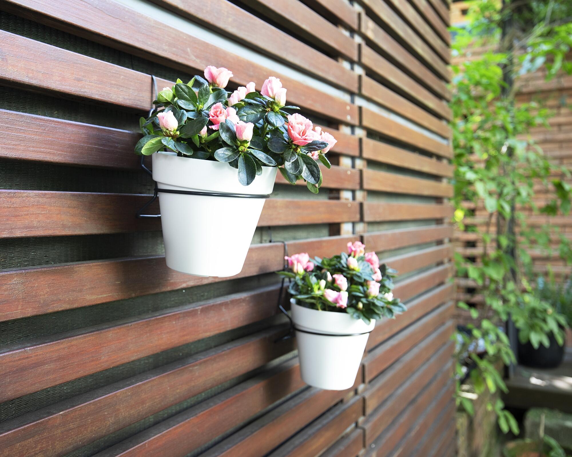 Suporte de vaso para parede d14 cm 14x14 cm  preto - 2