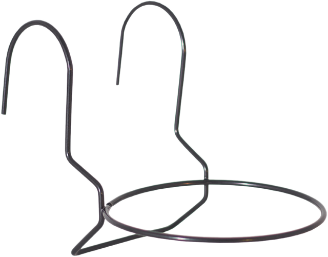 Suporte de vaso parar varanda d14 cm 14,7x16,5 cm preto