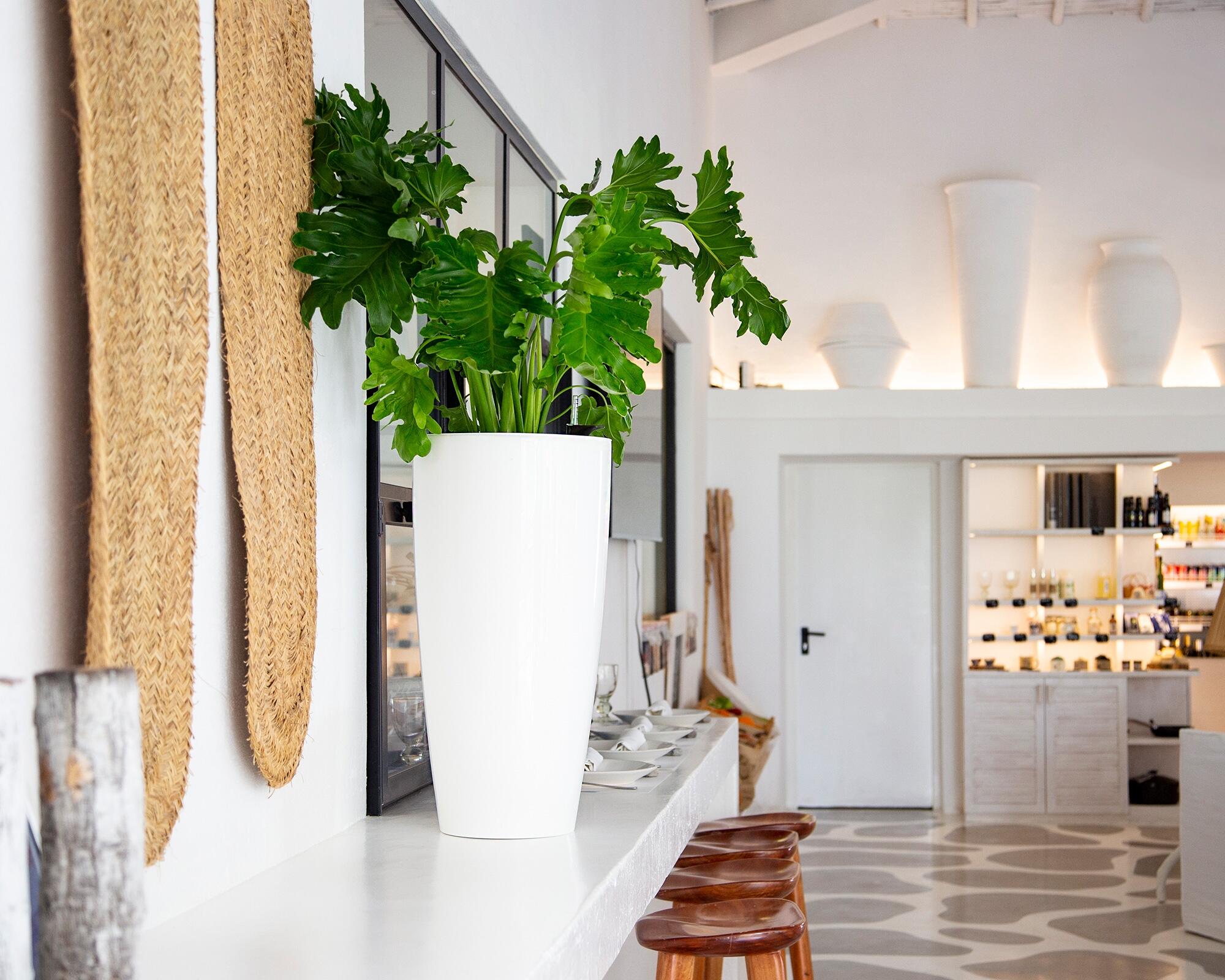 Vaso de resina SANTORINI D33CM TAUPE - 4