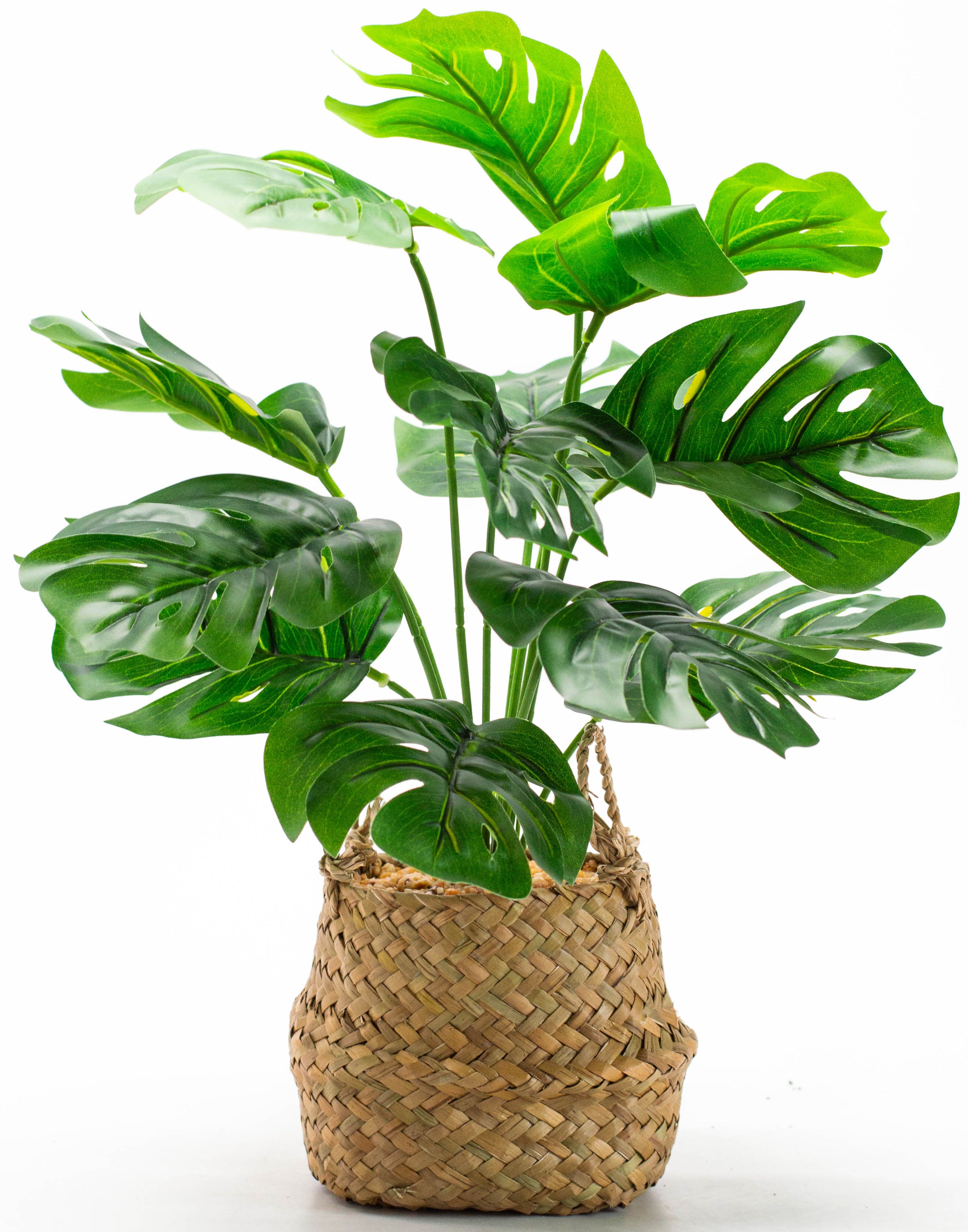 Leroy Merlin Planta Artificial Monstera 46 Cm En Maceta De 13 Cm Verde 