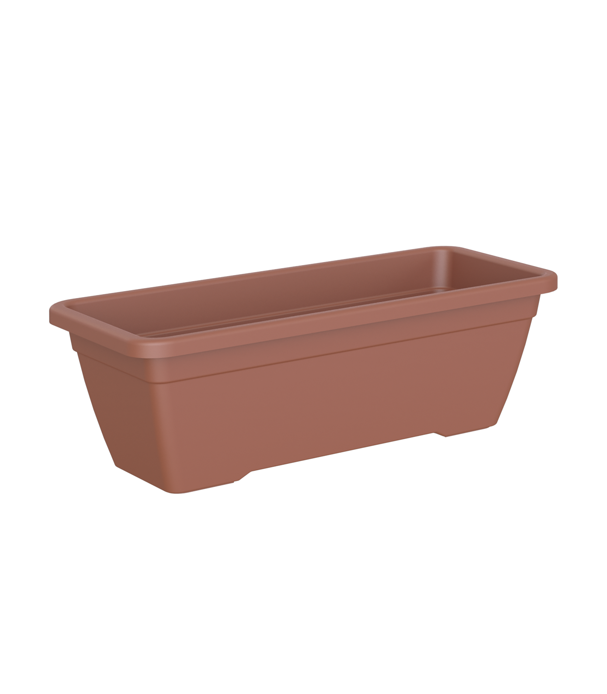 Jardinera rectangular de polipropileno ARTEVASI Venezia 50 x 16.3 x 19.5 cm naranja - 3