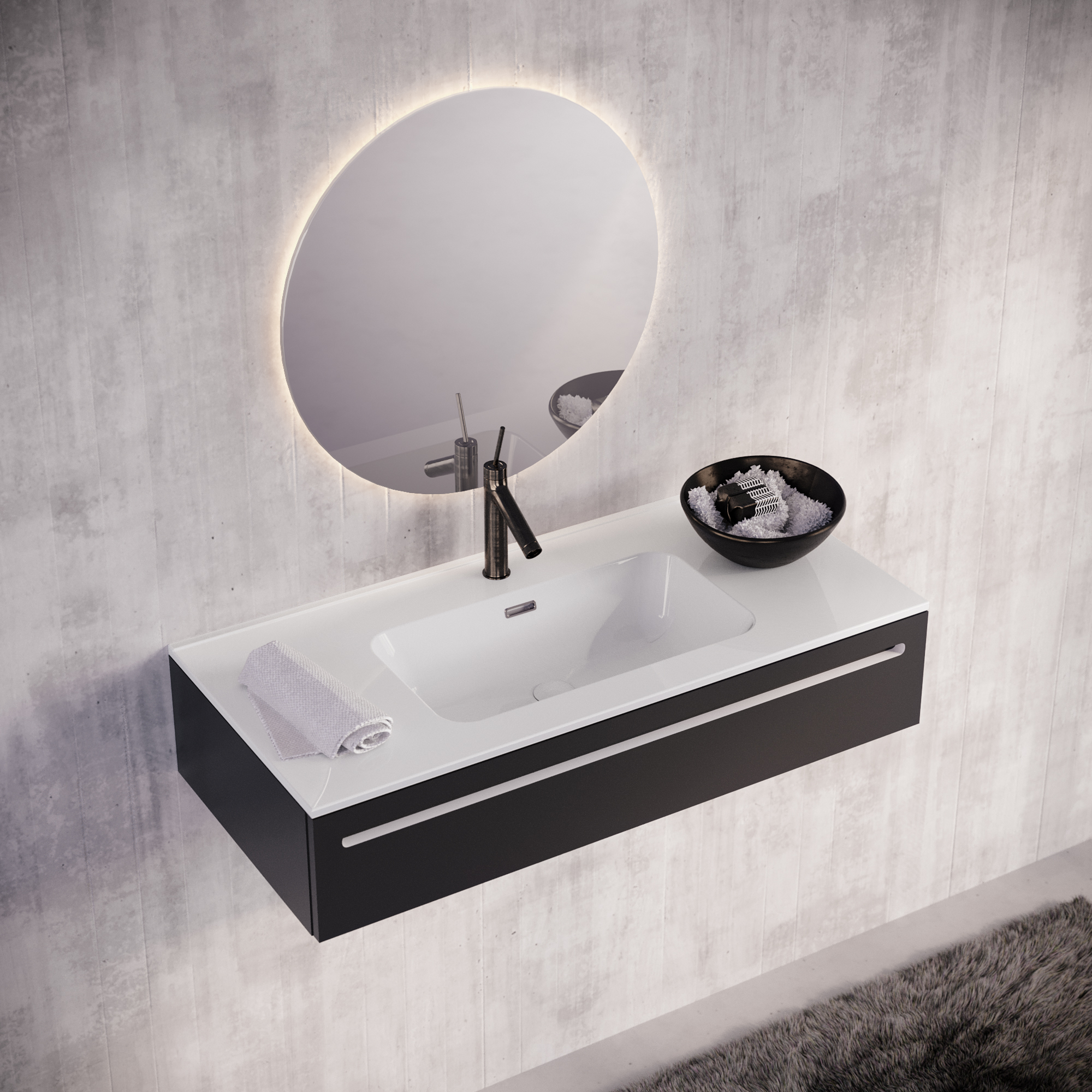 Lavatório de encastrar MIA 81X39CM - 2