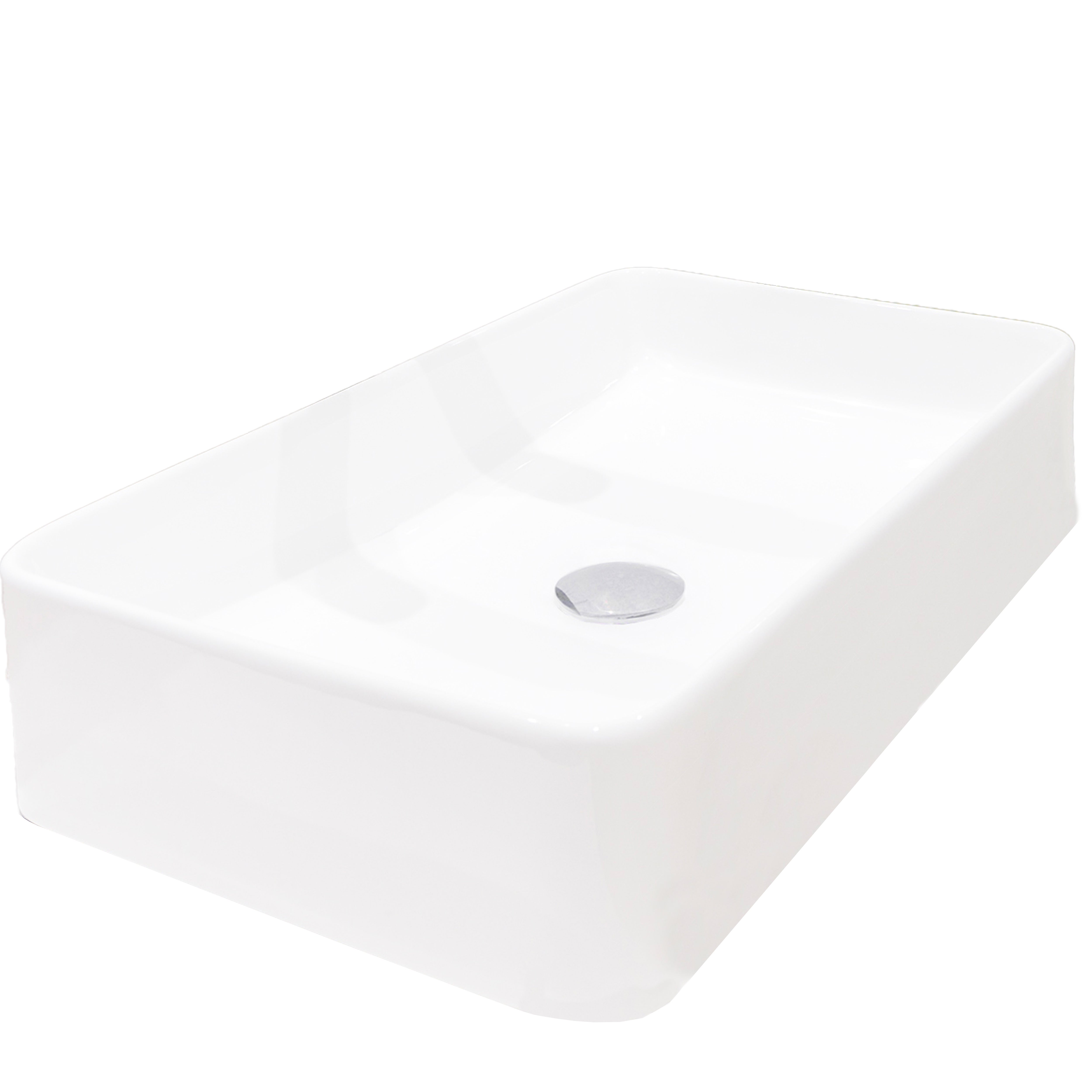 Lavabo de sobreponer laurel mate 51x11x40.5 cm