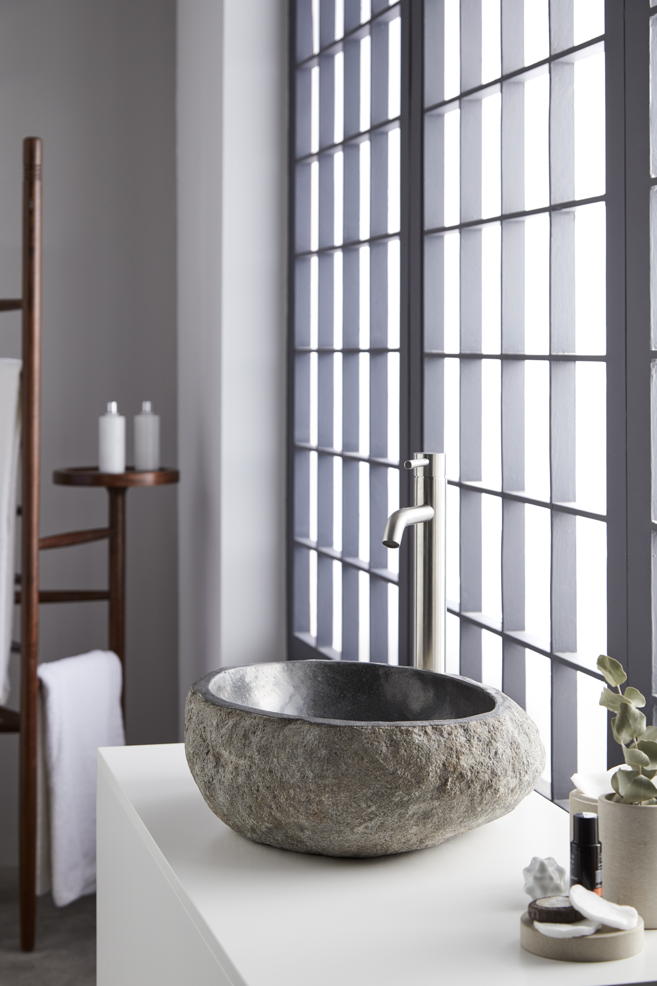 Lavatório de pousar 40x45 cm pedra Rock - 14