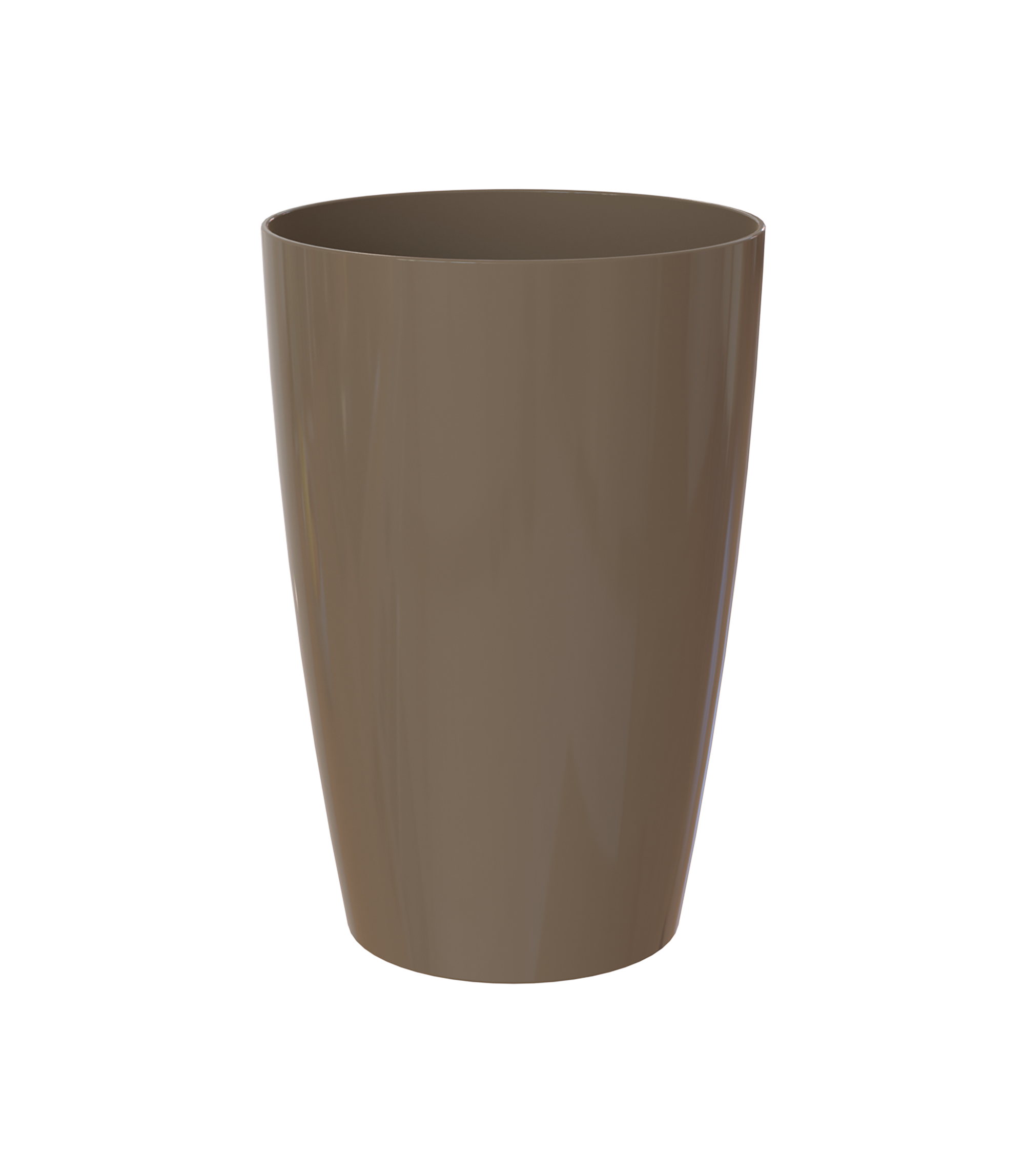 Vaso de resina SANTORINI D29CM TAUPE - 2